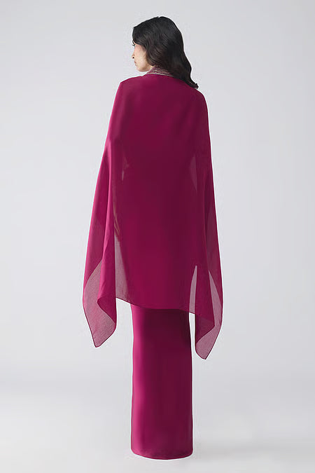 Structured Banarsi Cape Set