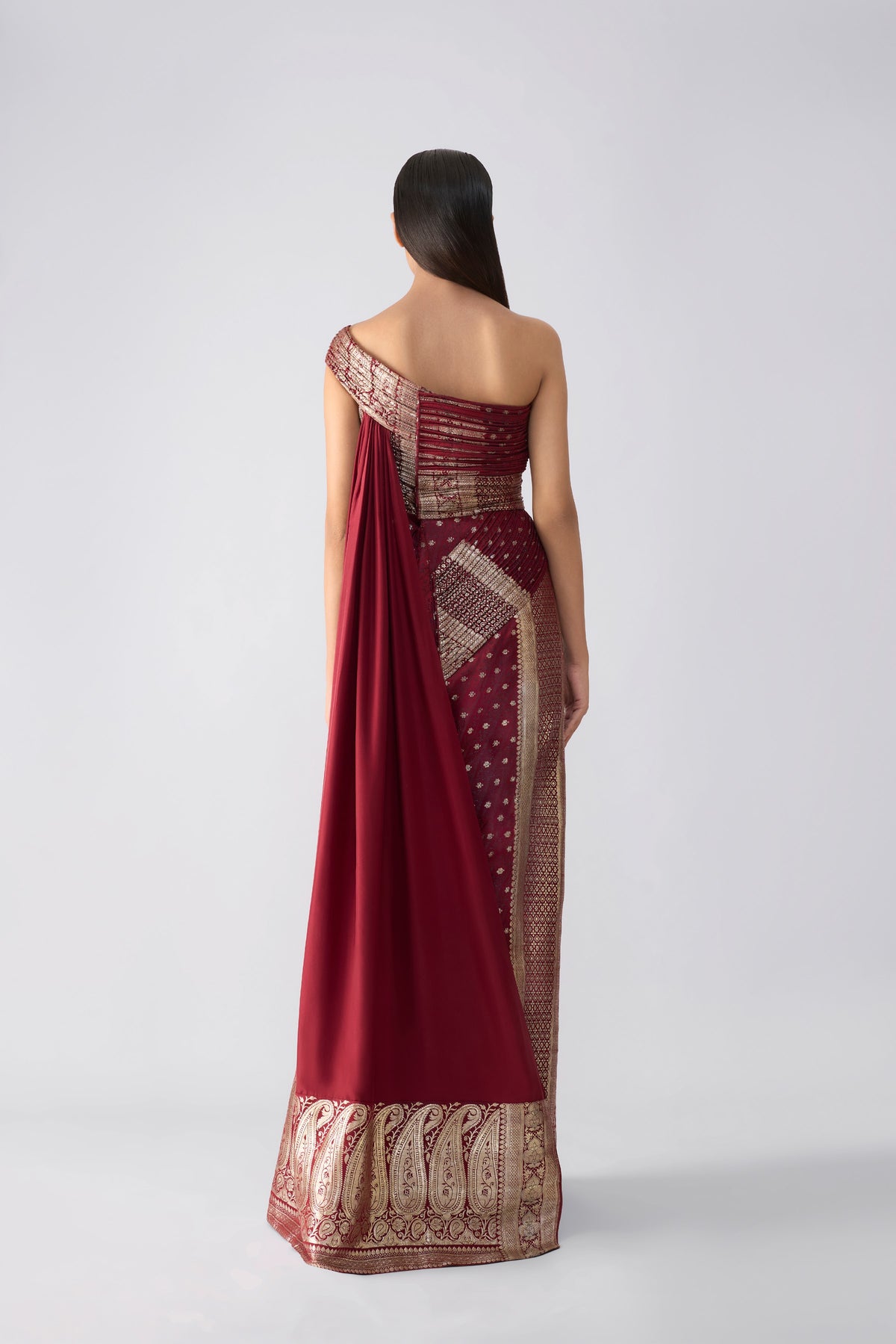 Vintage Banarsi Draped Saree