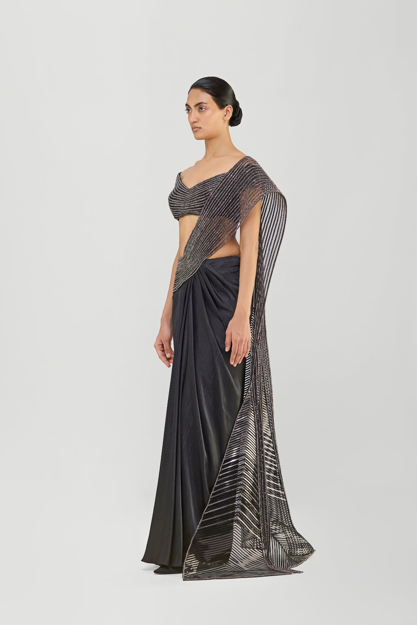 Crystalvein Draped Saree