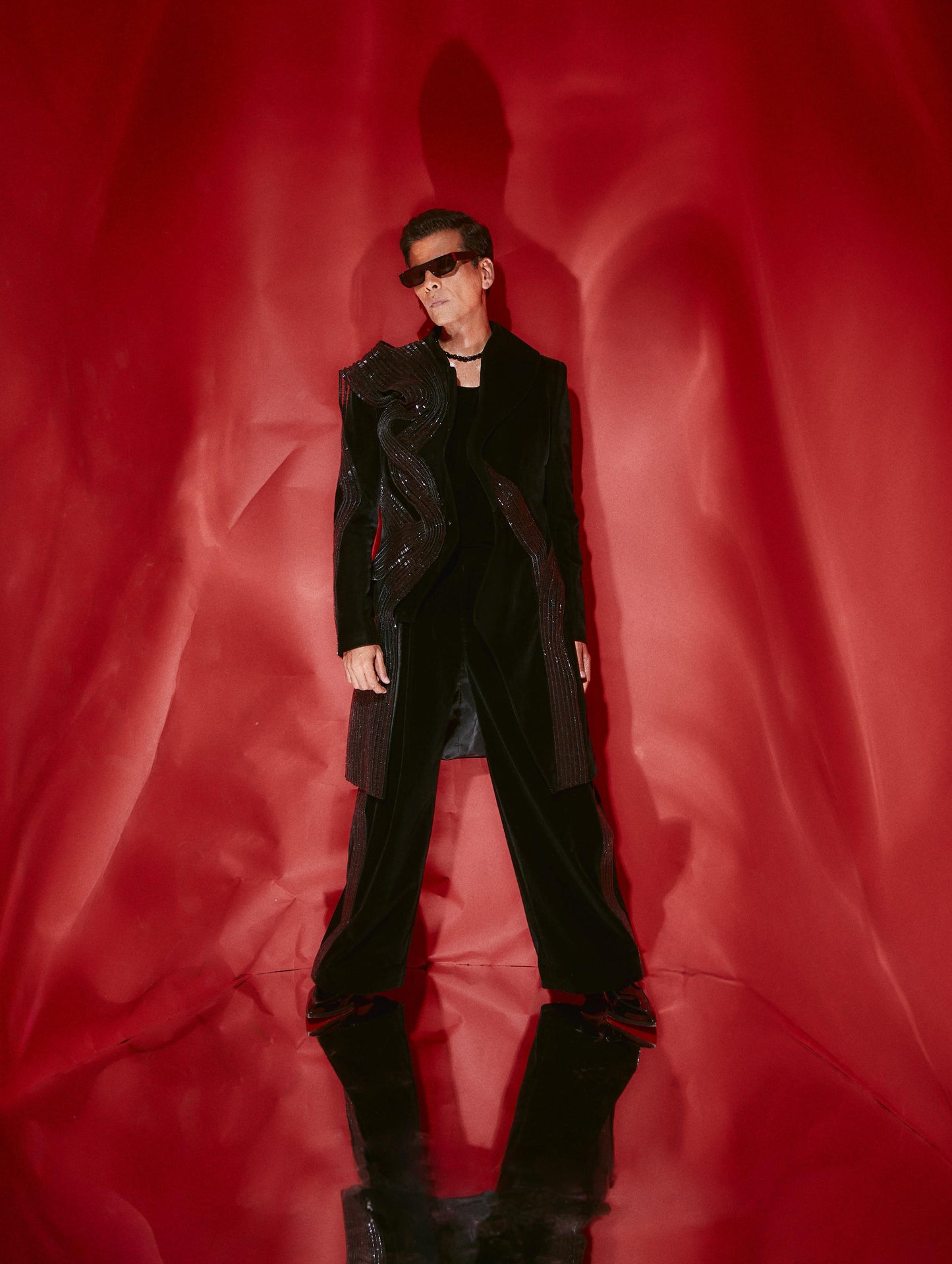 KARAN JOHAR IN CRYSTAL EMBROIDERED JACKET