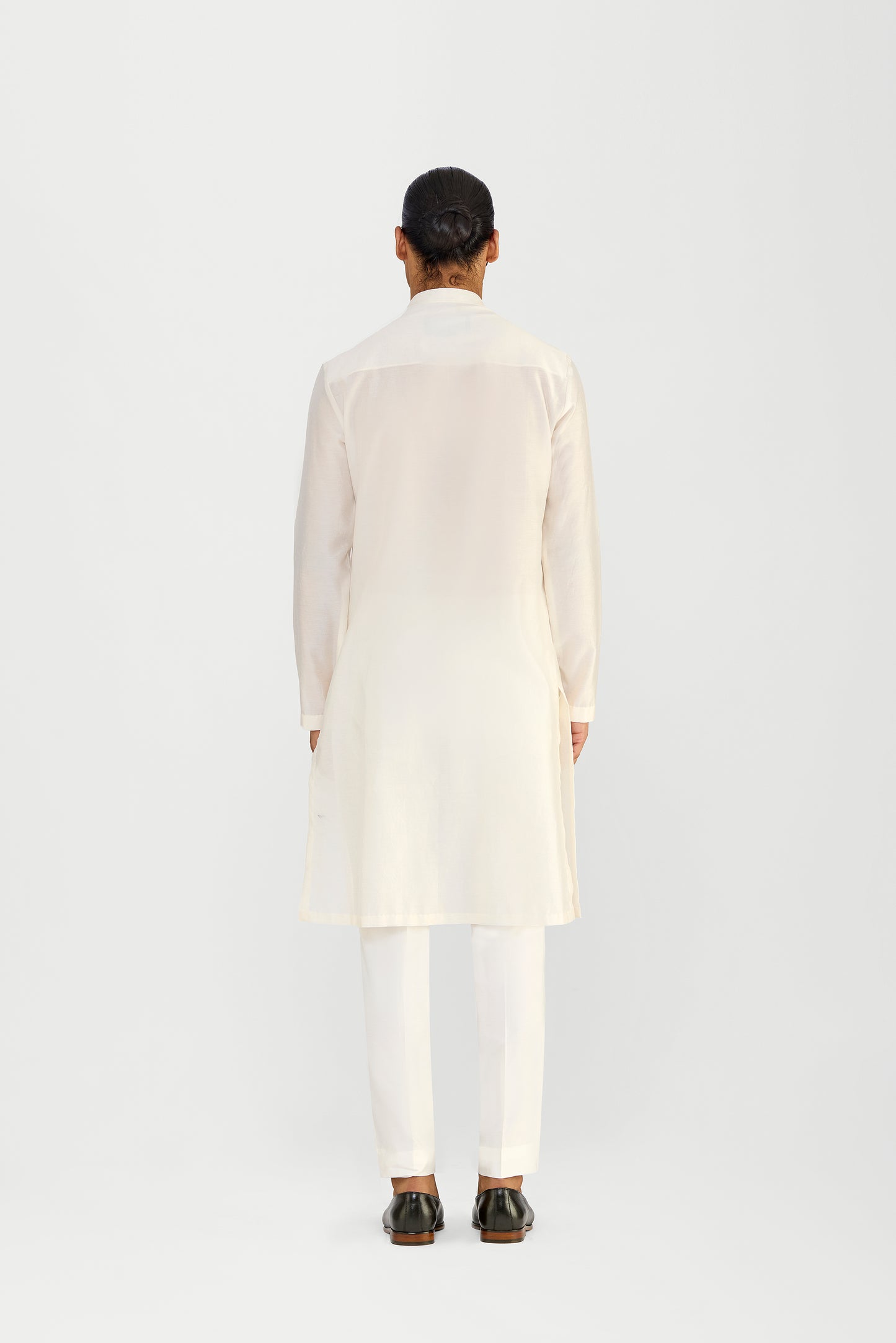 Corded Chanderi Silk Kurta Set