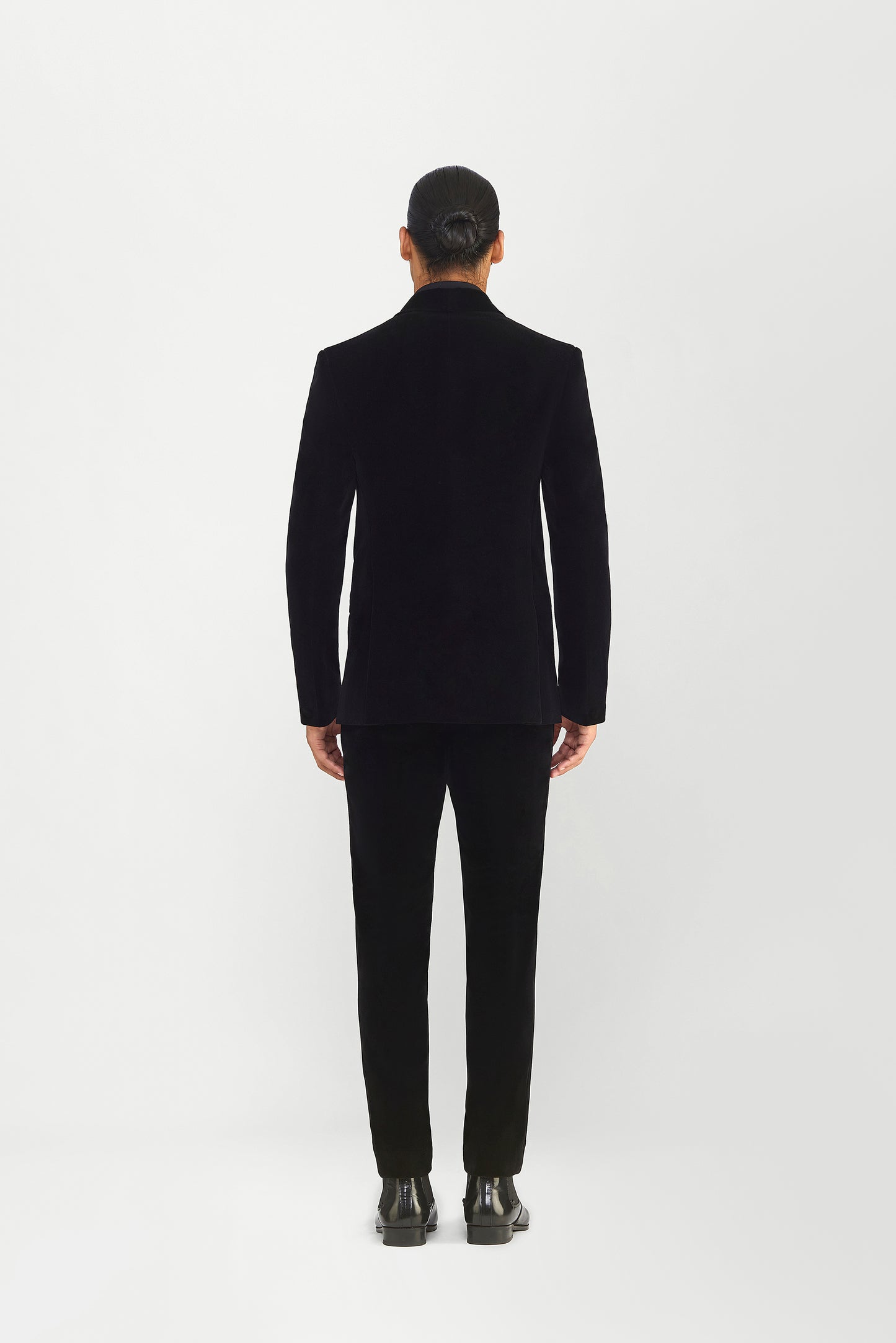 Corded Tessellation Tuxedo Set In Velvette