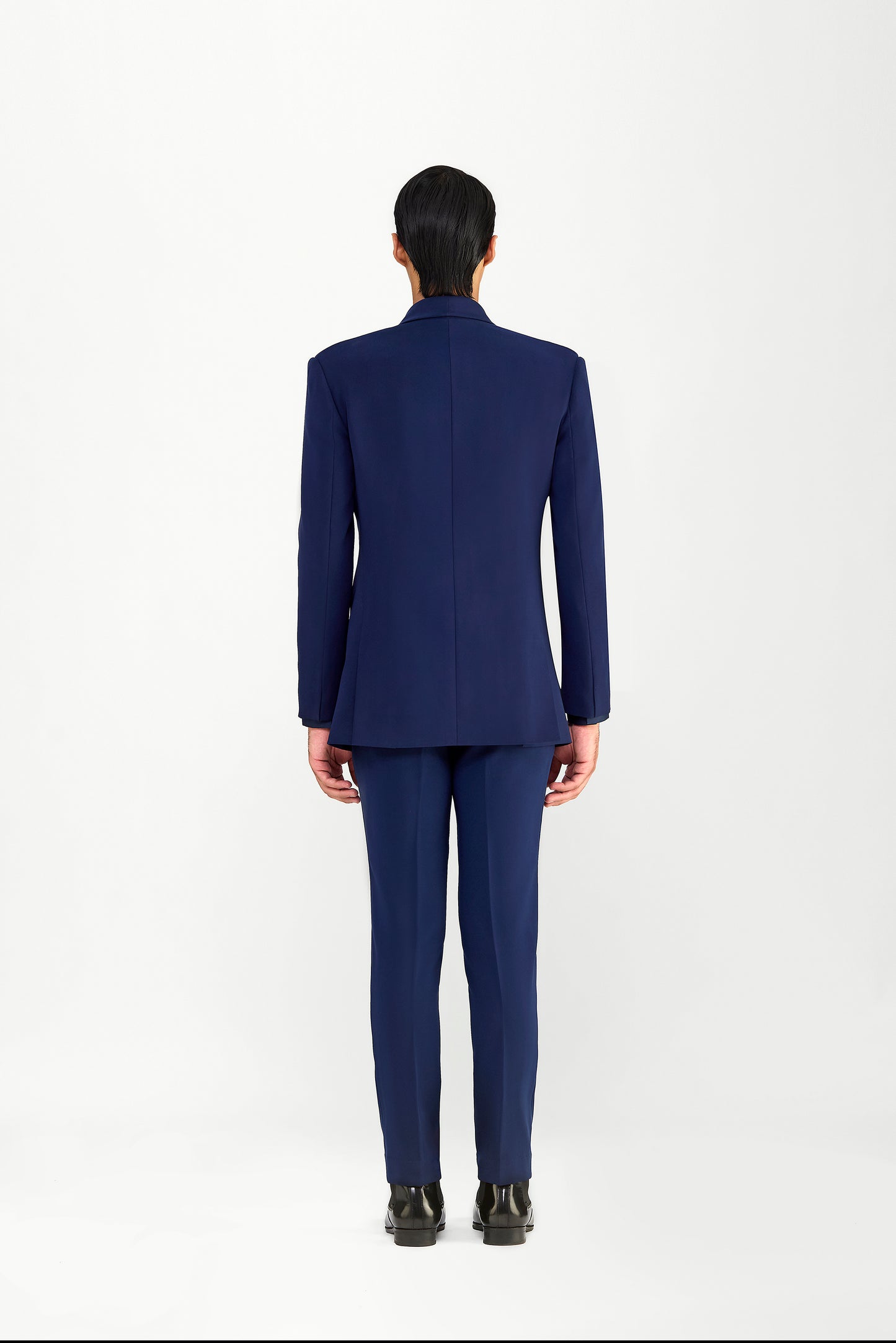 Strata Micropleated Satin Crepe Tuxedo Set