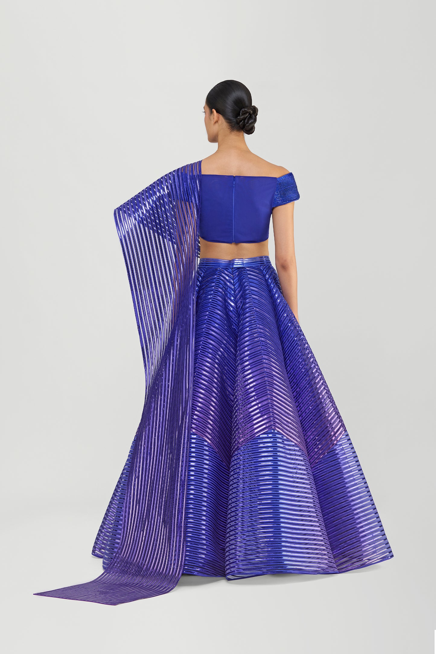 Metallic Ombre Skirt And Top