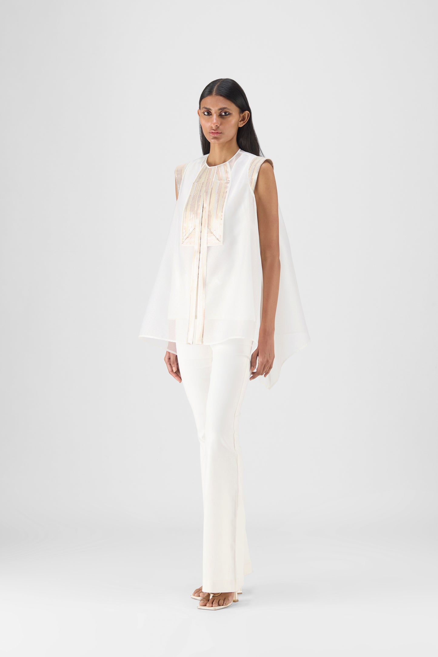 Metallic Structured Top