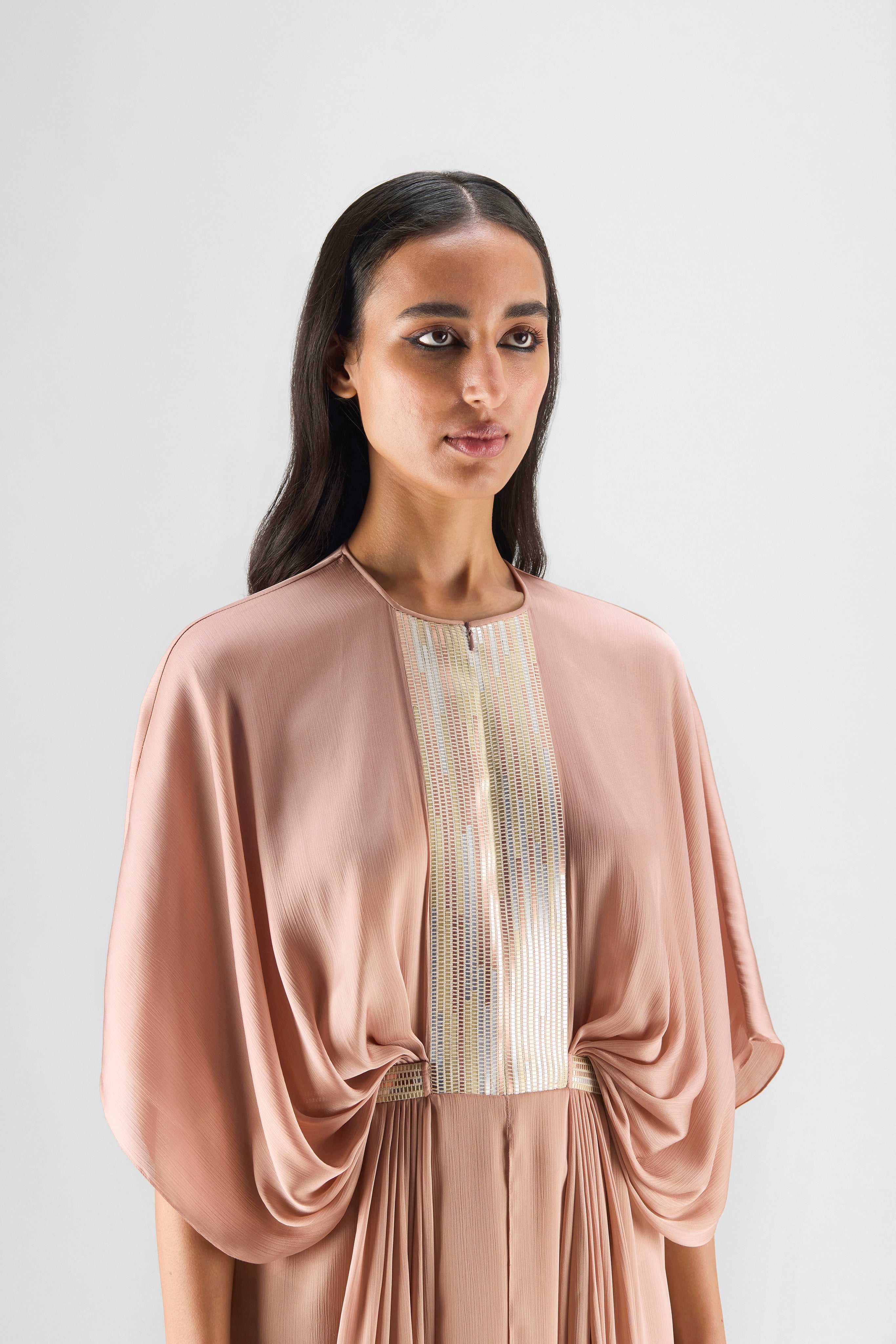 Pleated Layered Dress