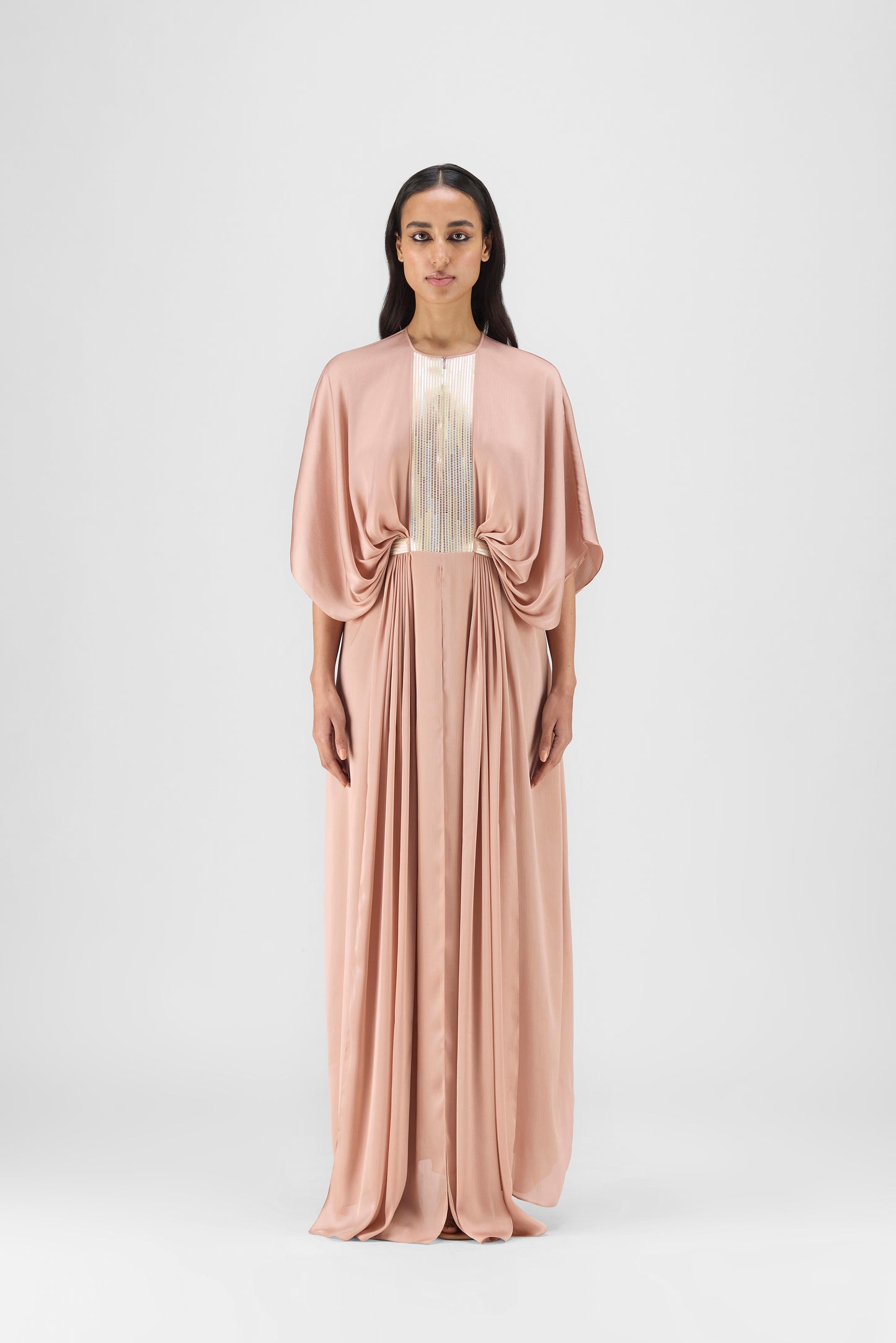 Pleated Layered Dress