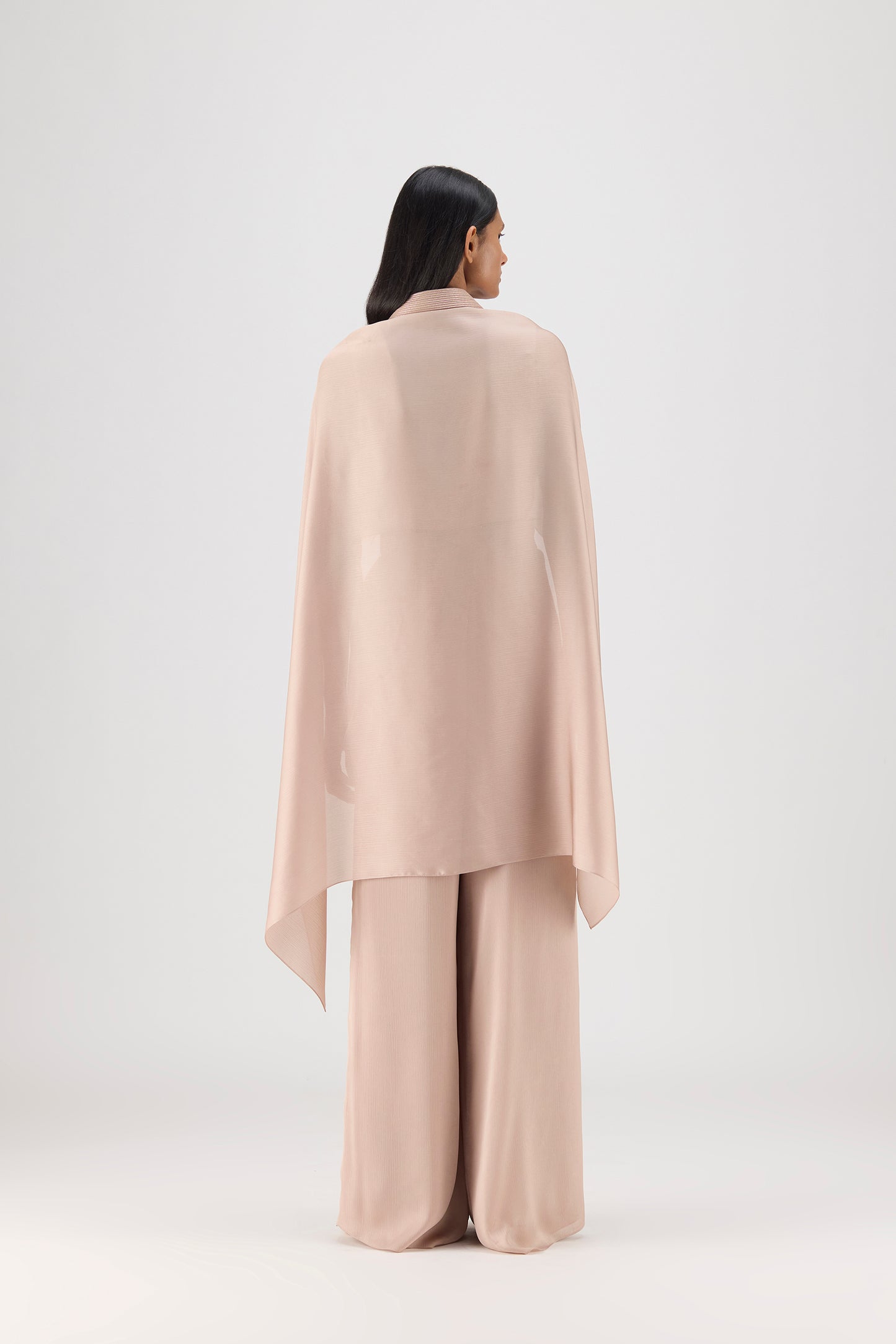 Metallic Structured Cape Set