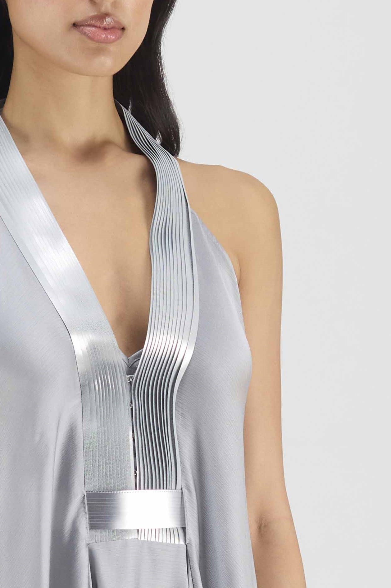 Metallic Layered Dress