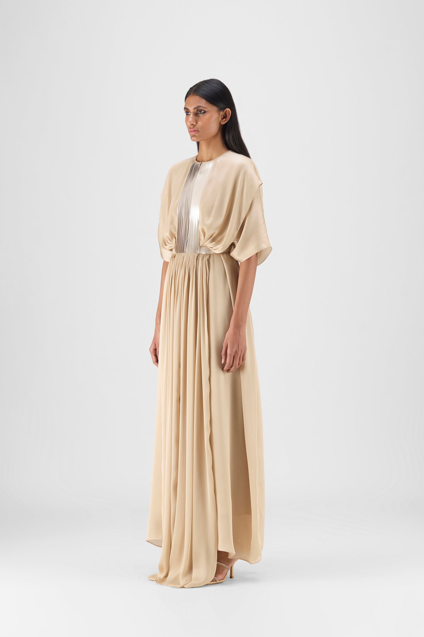 Pleated Layered Dress