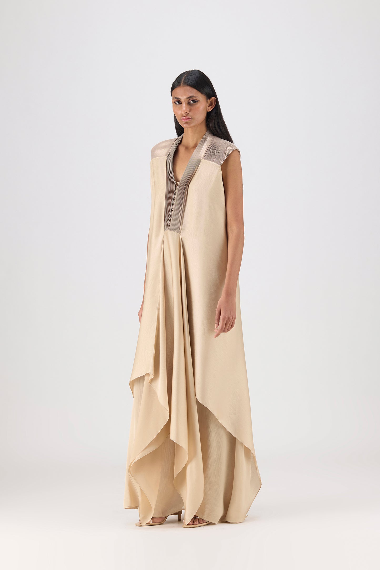 Metallic Layered Dress