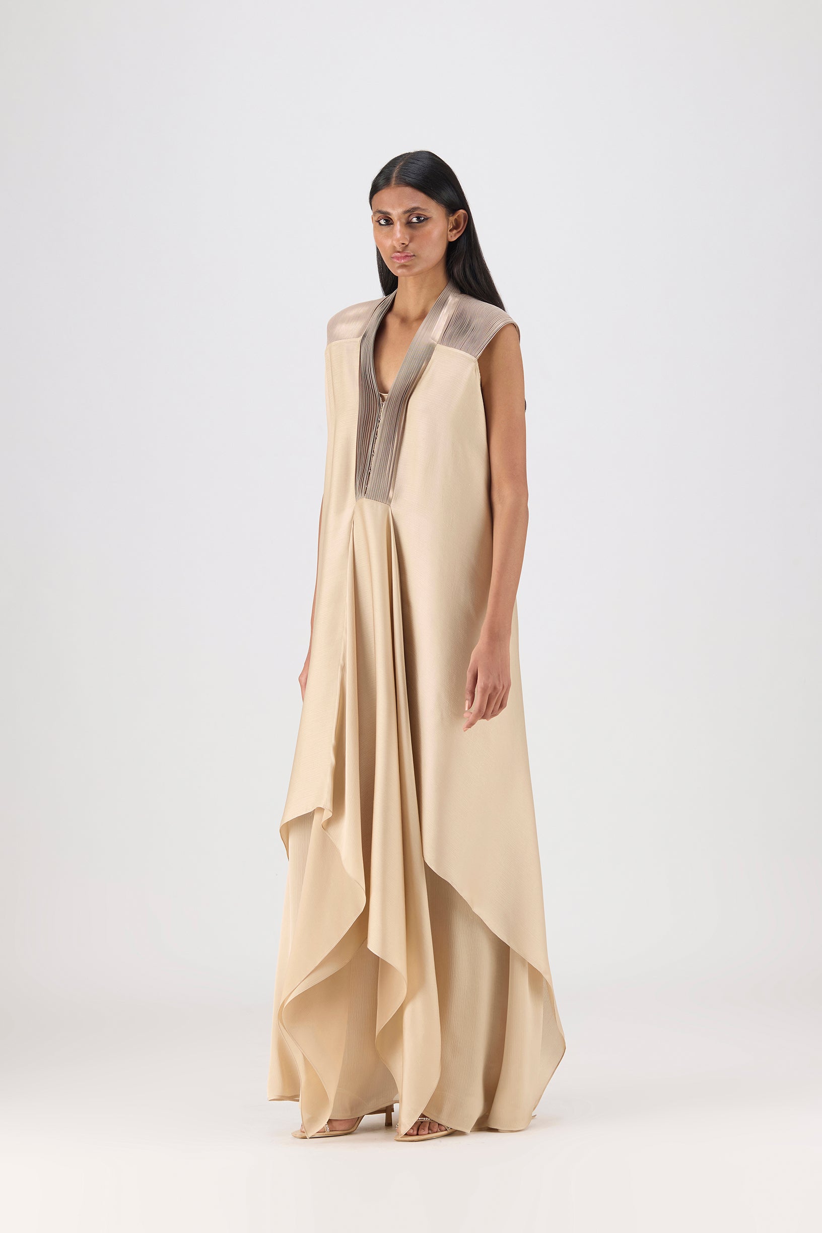 Metallic Layered Dress