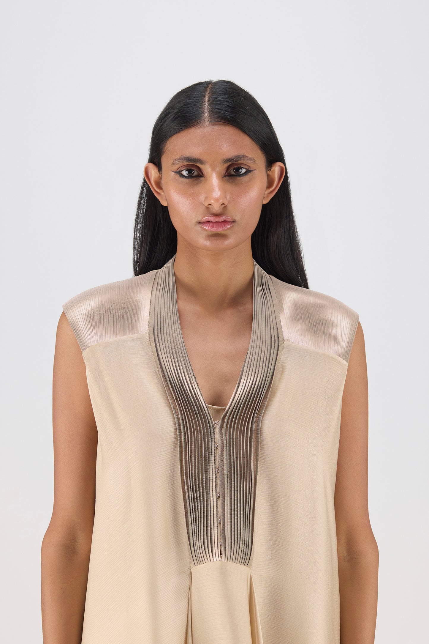 Metallic Layered Dress