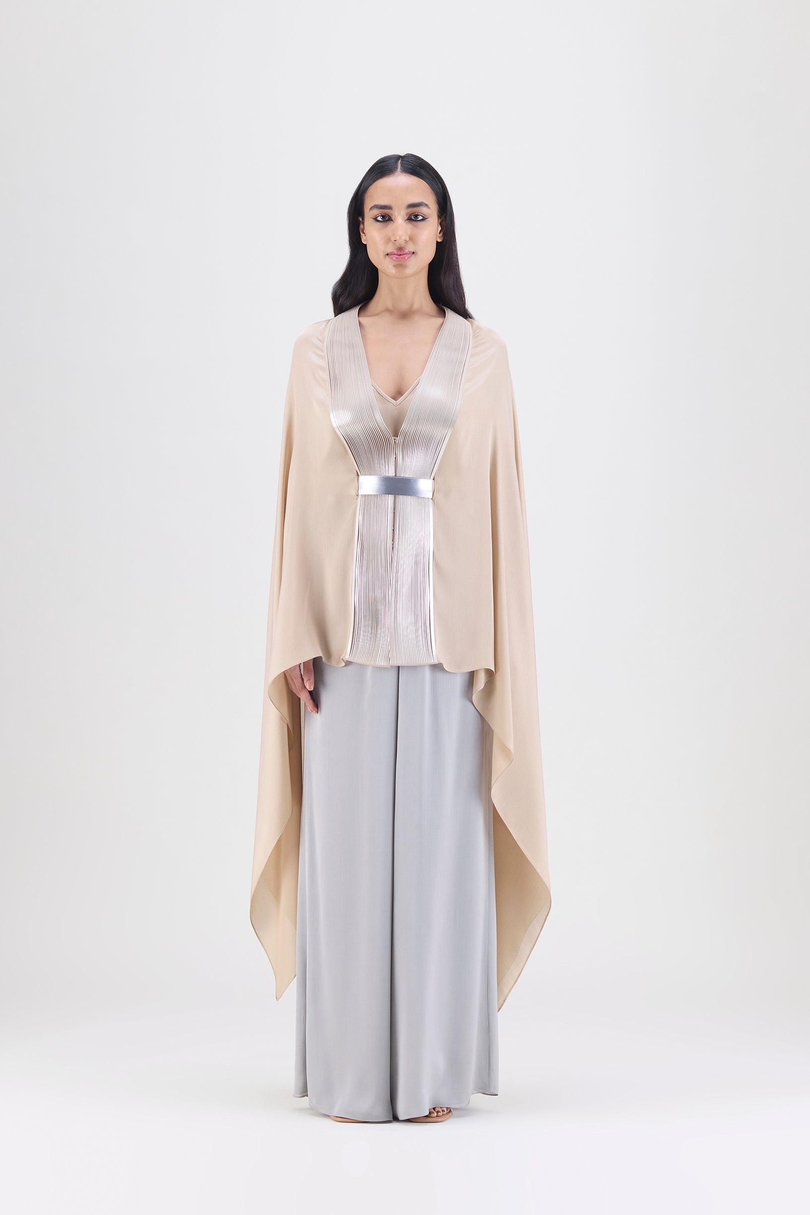 Metallic Structured Cape