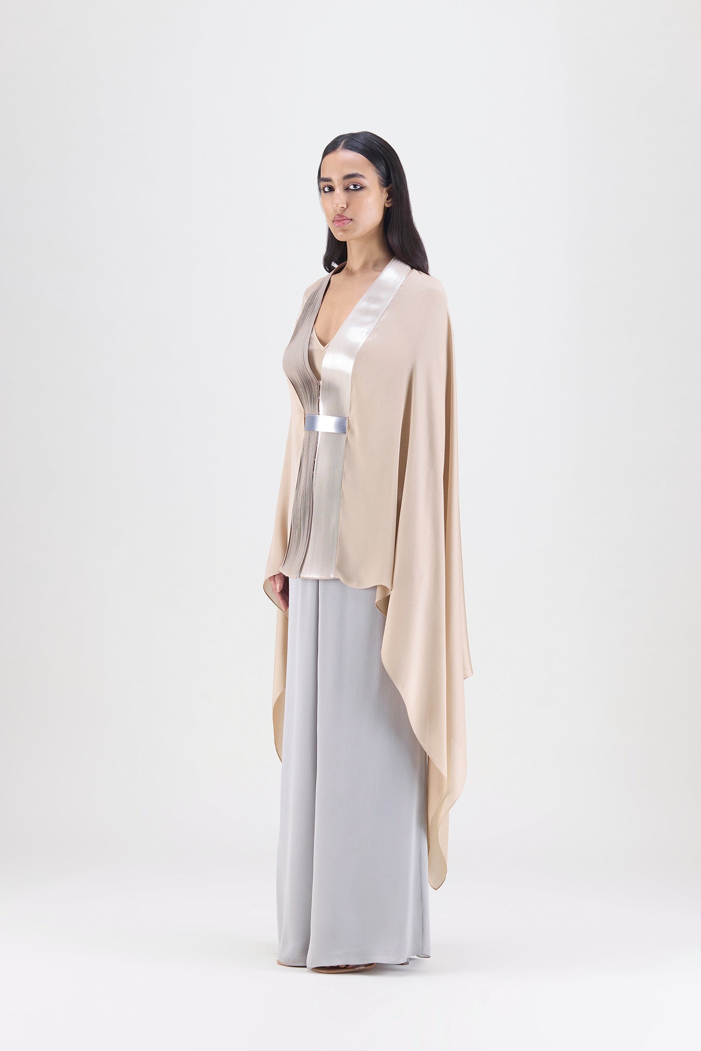 Metallic Structured Cape