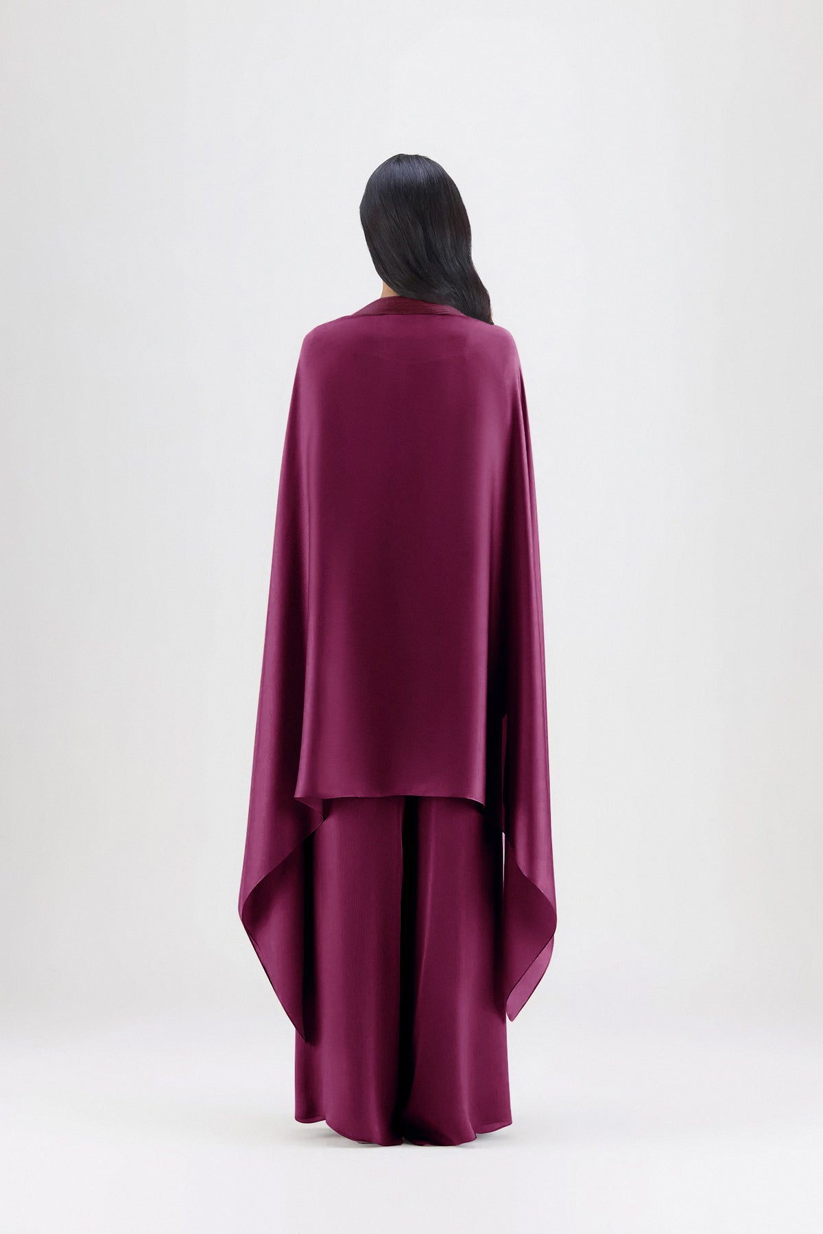 Metallic Structured Cape Set