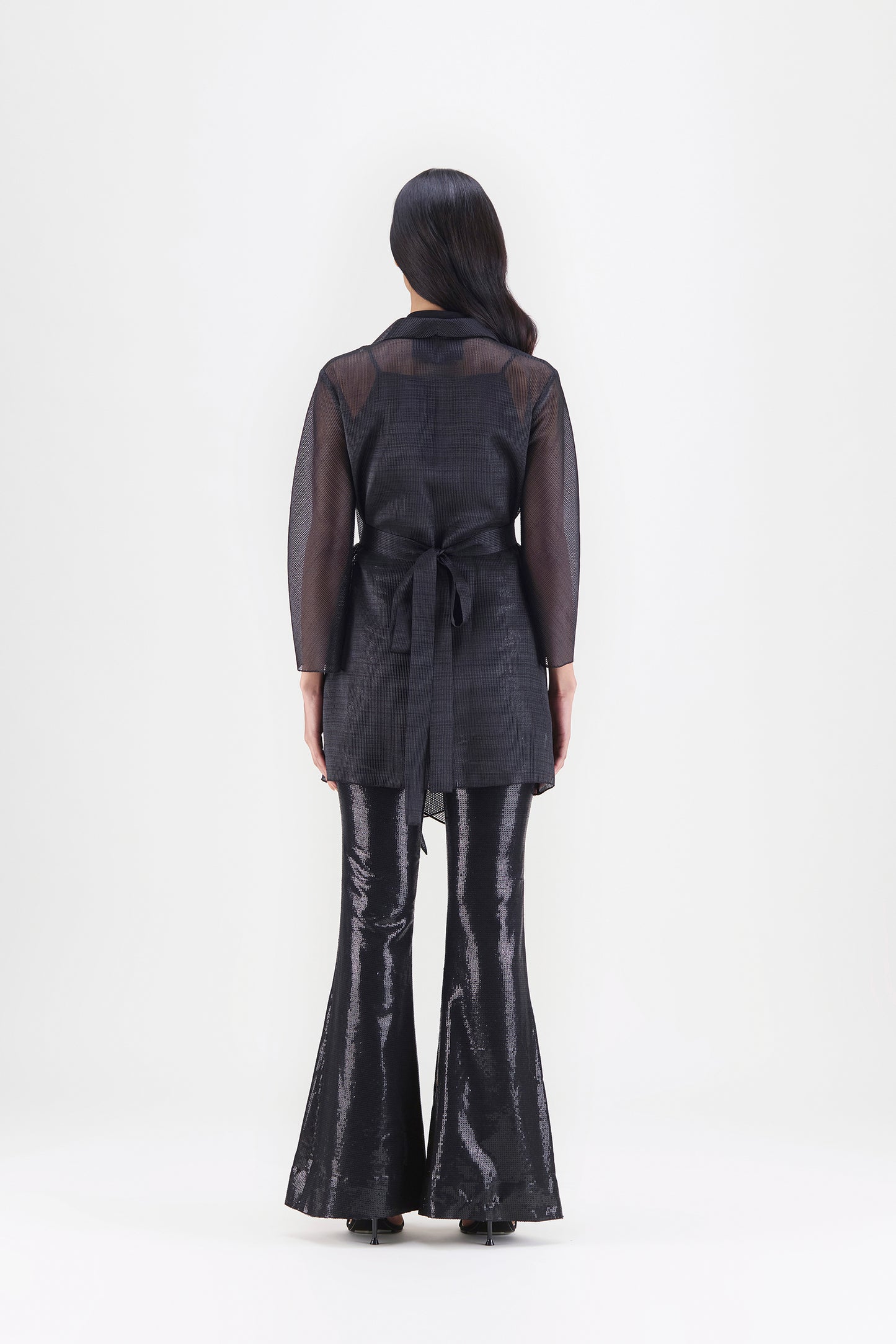Metallic Draped Shirt