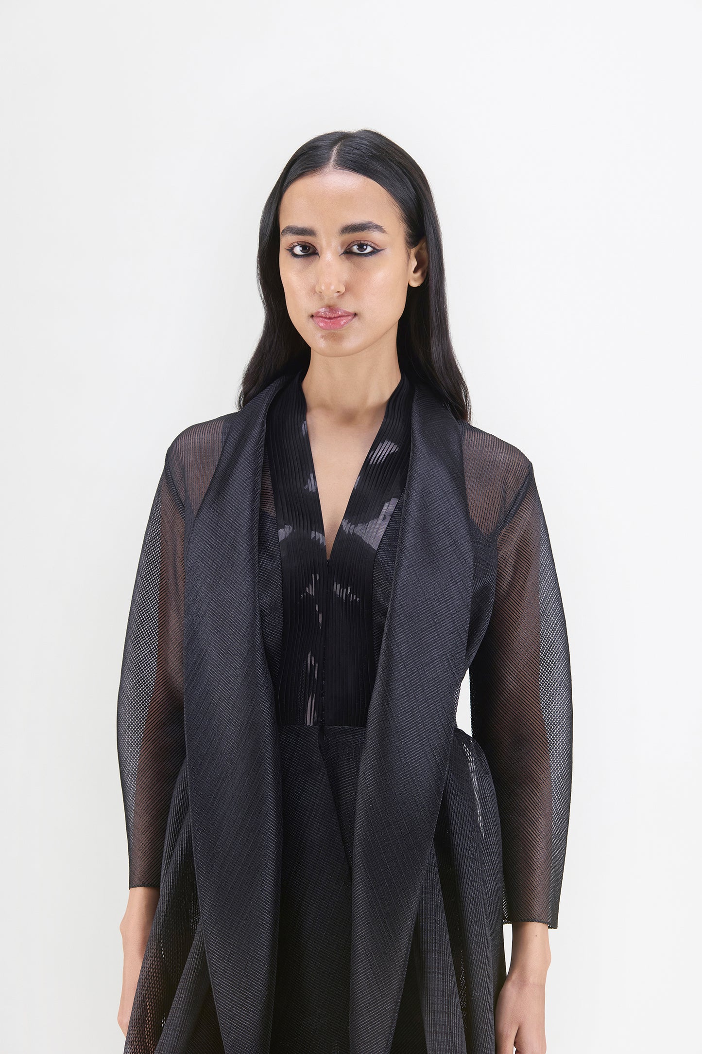 Metallic Draped Shirt