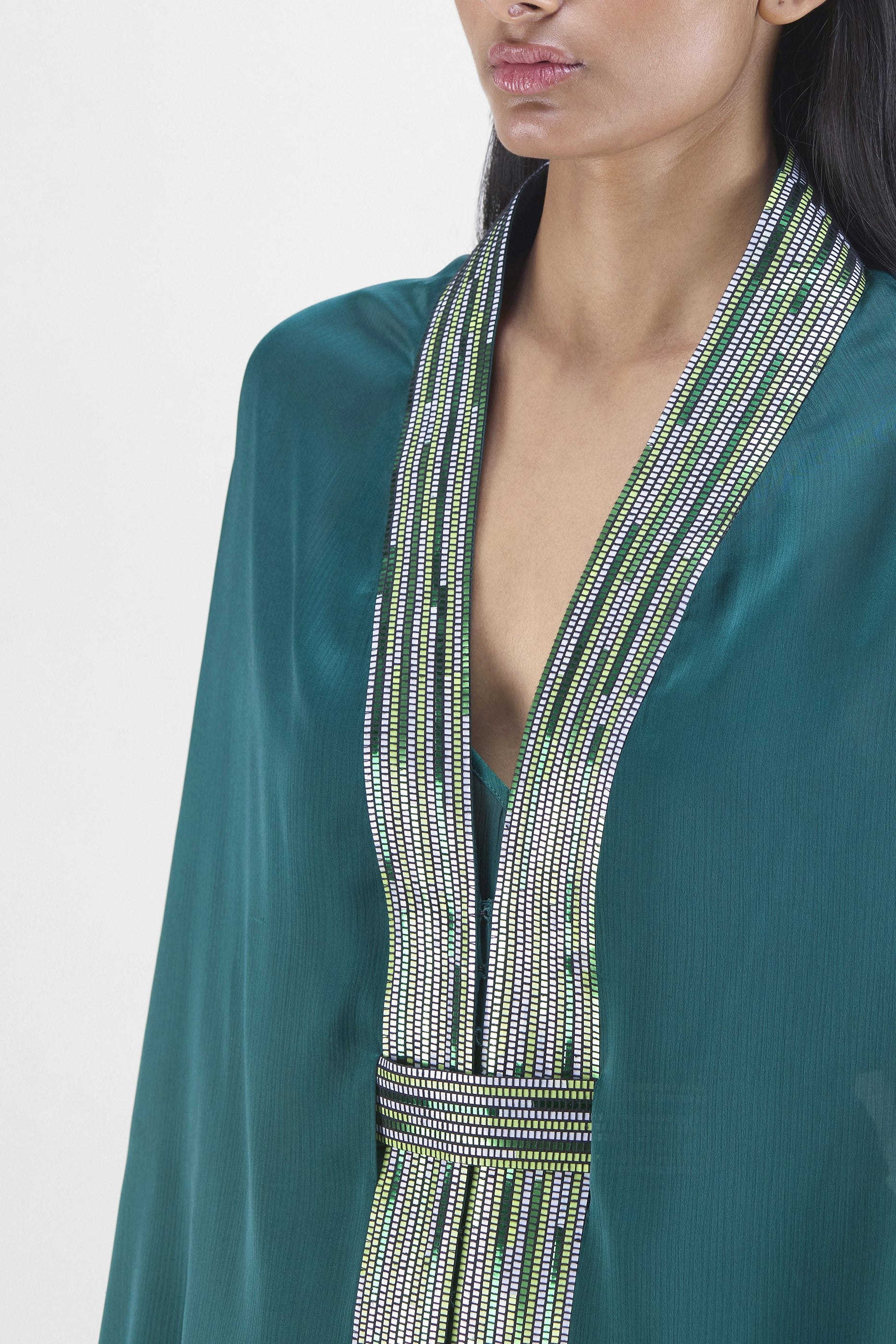 Metallic Structured Cape