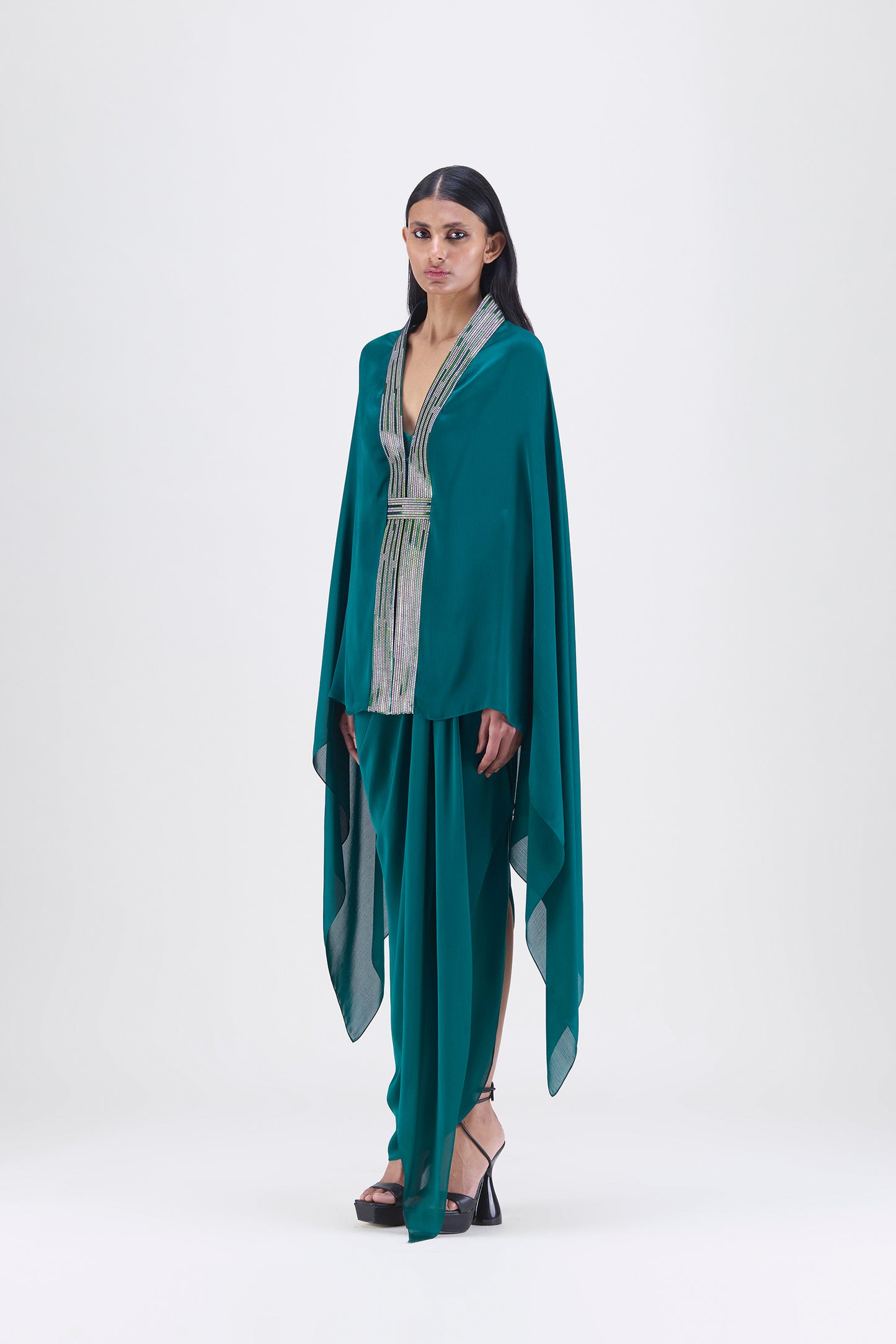 Metallic Structured Cape