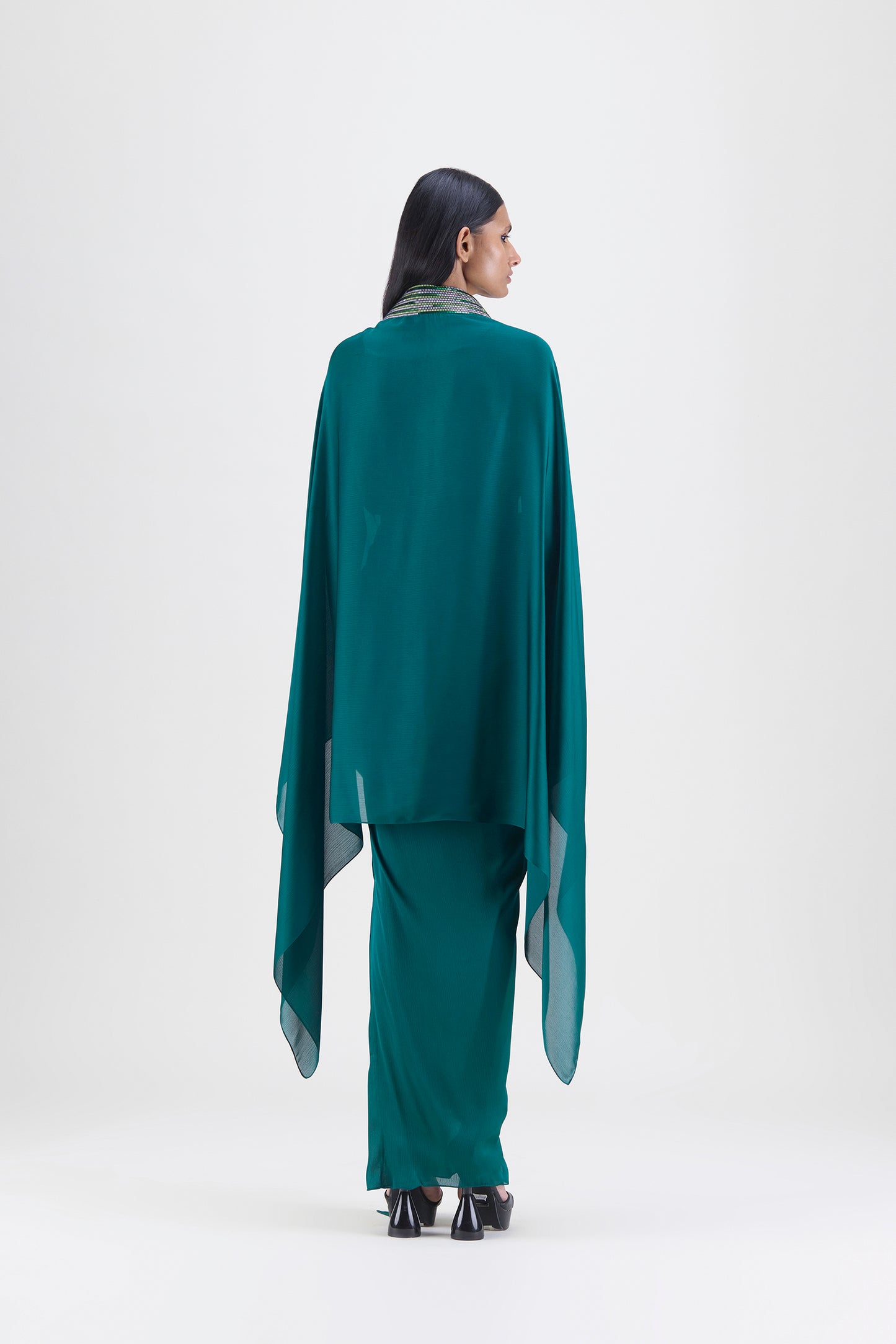 Metallic Structured Cape