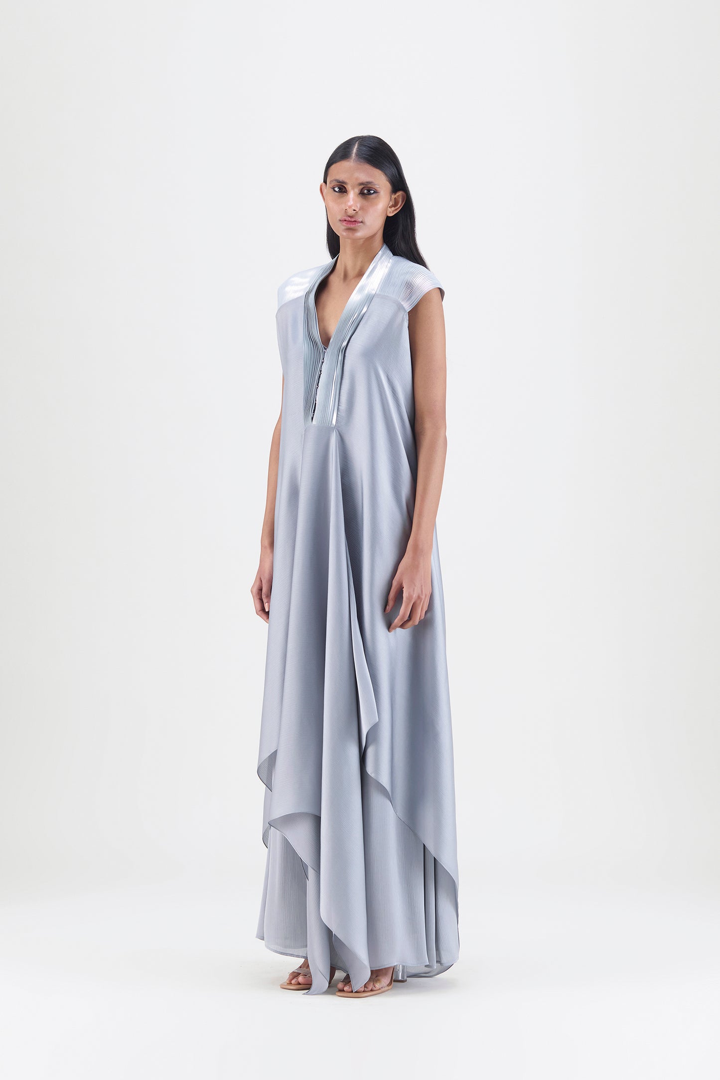Metallic Layered Dress