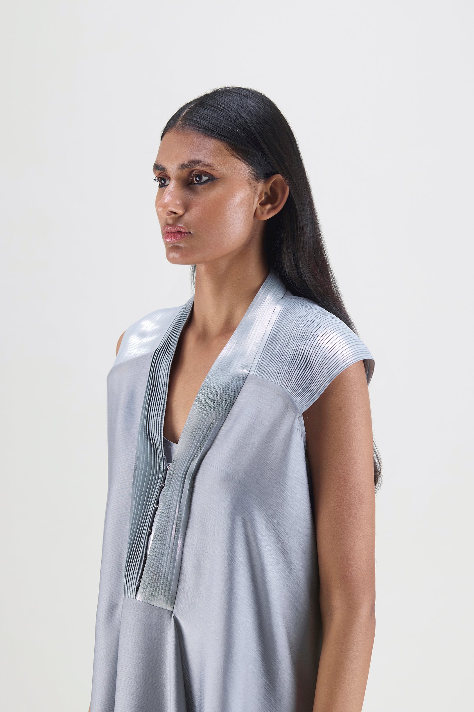 Metallic Layered Dress