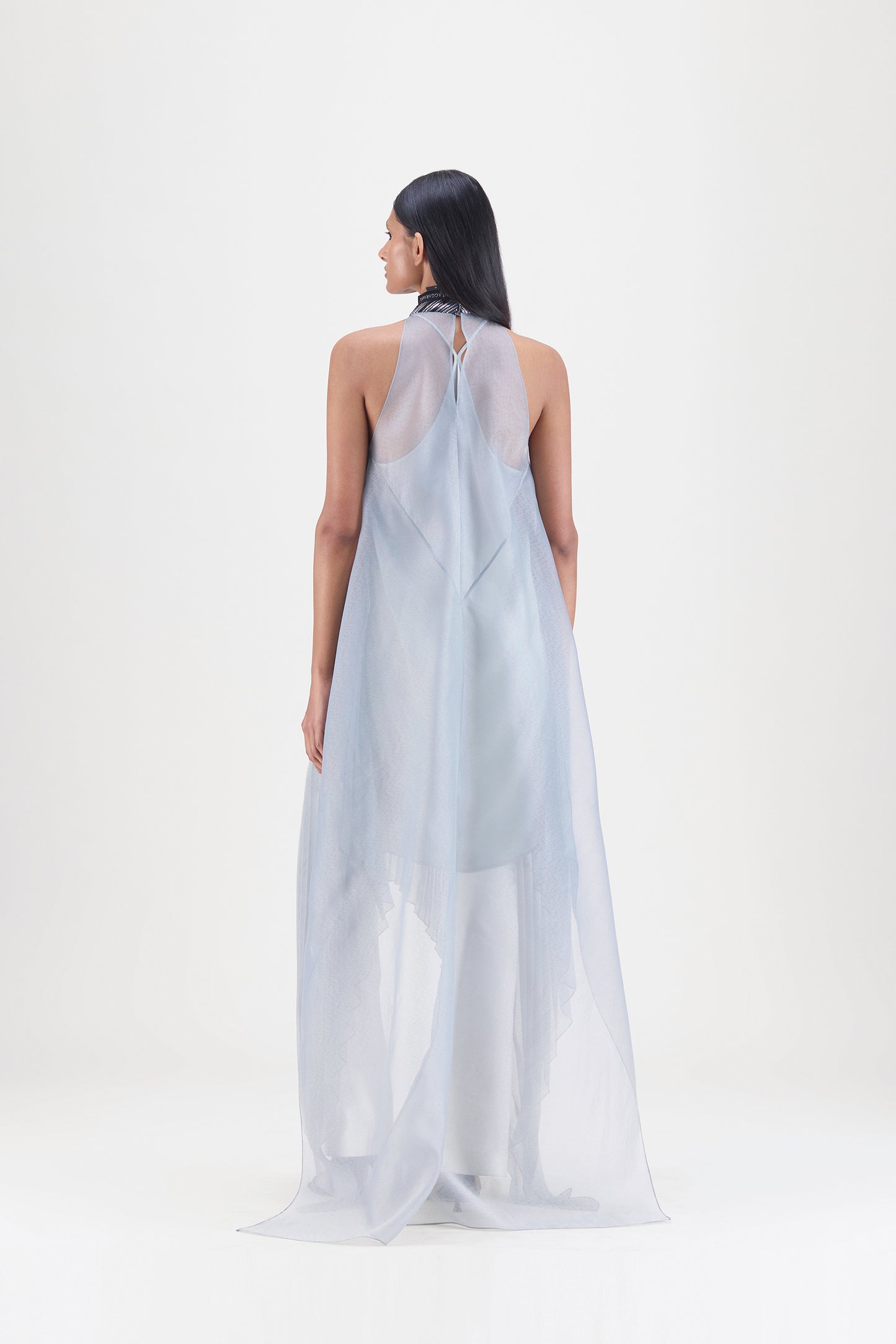 Pleated Halter Dress