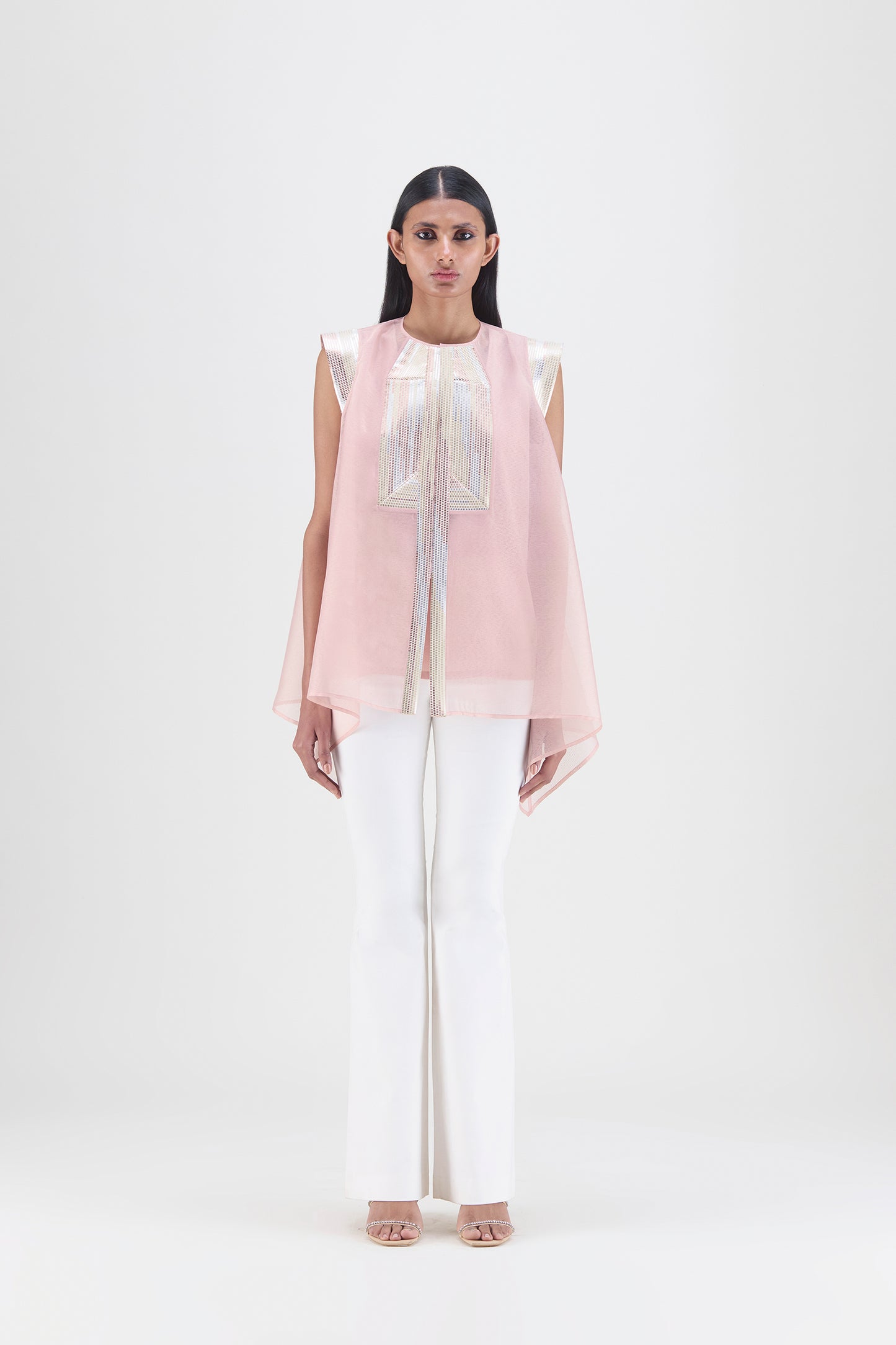 Metallic Structured Top
