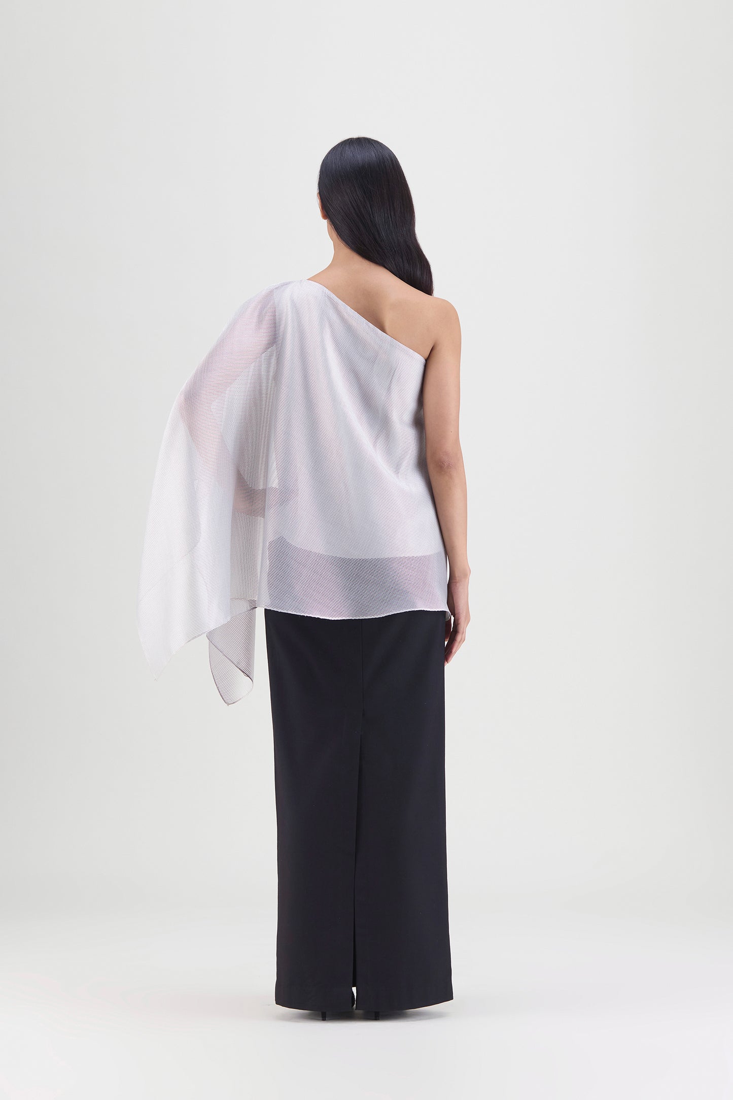 Metallic One Shoulder Top