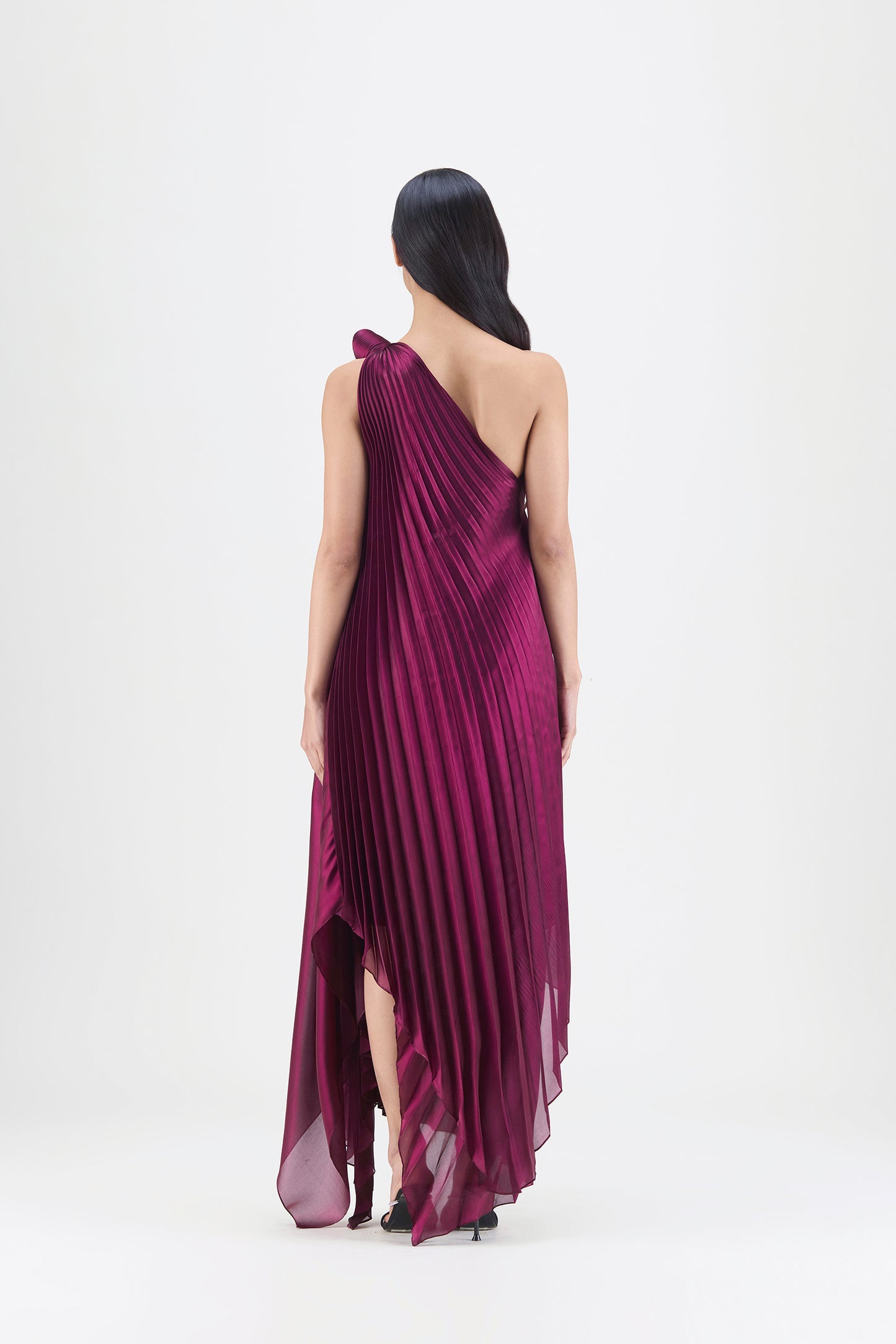 PLEATED FLUID DRESS