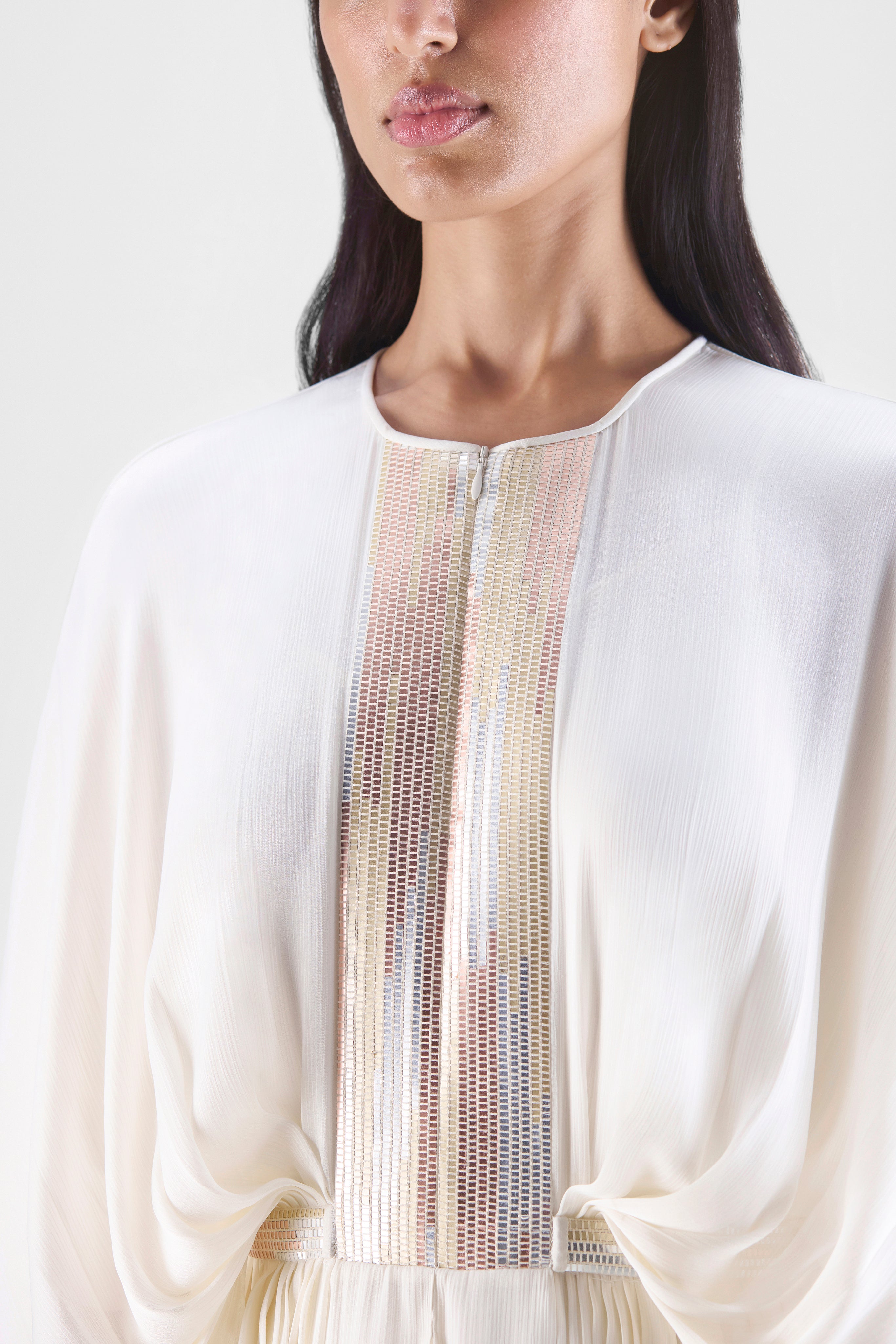 Pleated Layered Dress