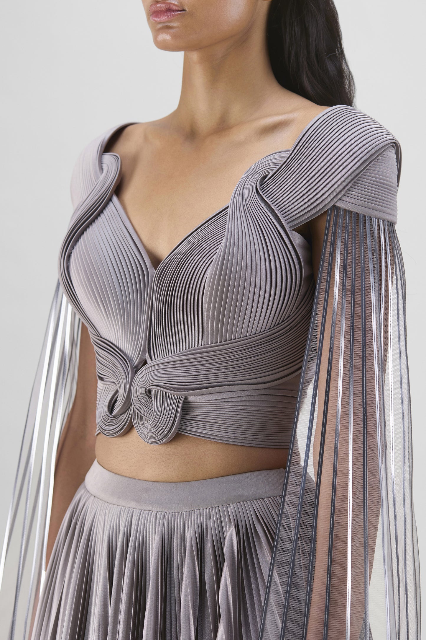Structured Top With Wings And Skirt