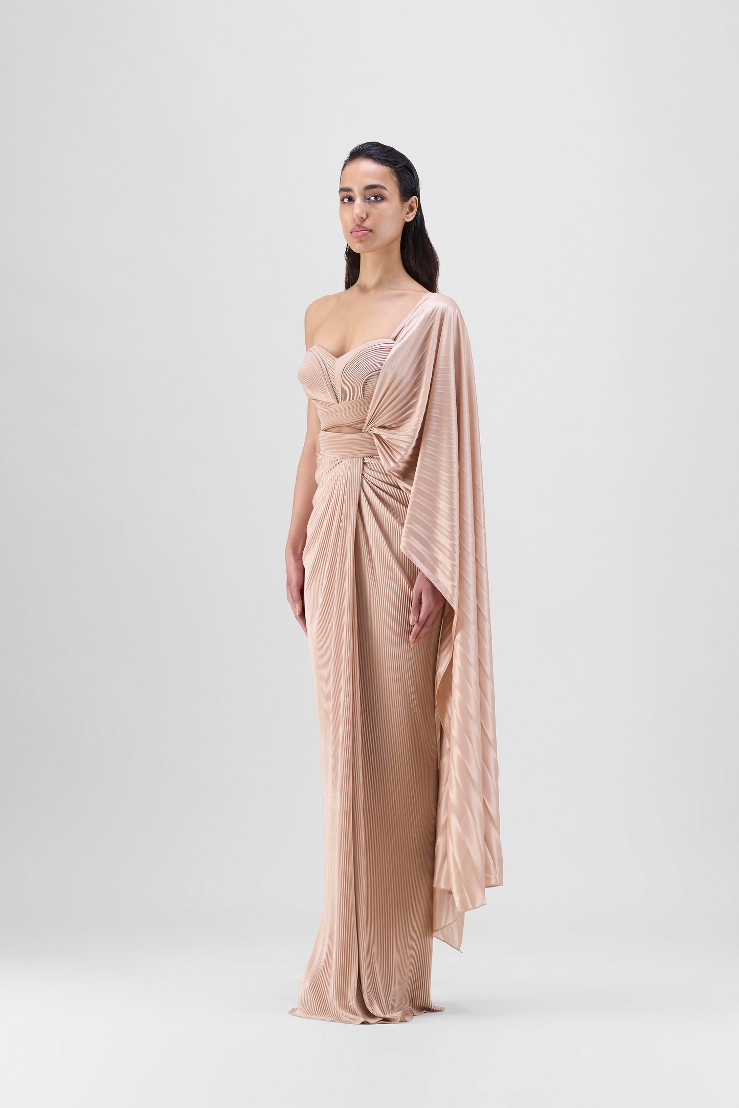 Moulded Plissé Saree