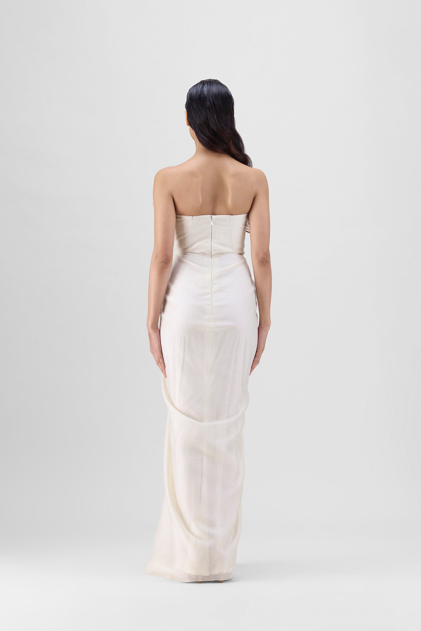 Corded Coral Gown
