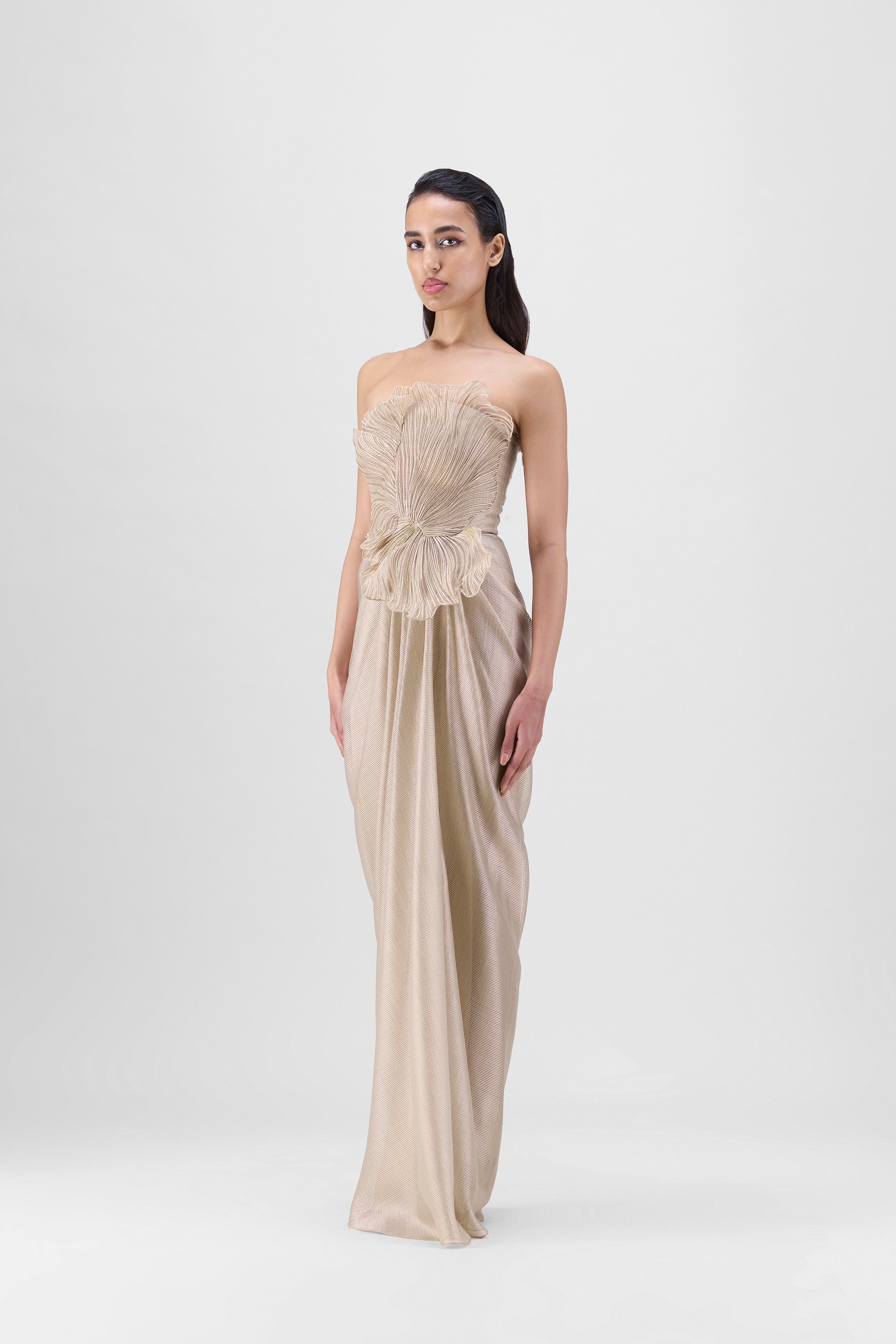 Corded Coral Gown
