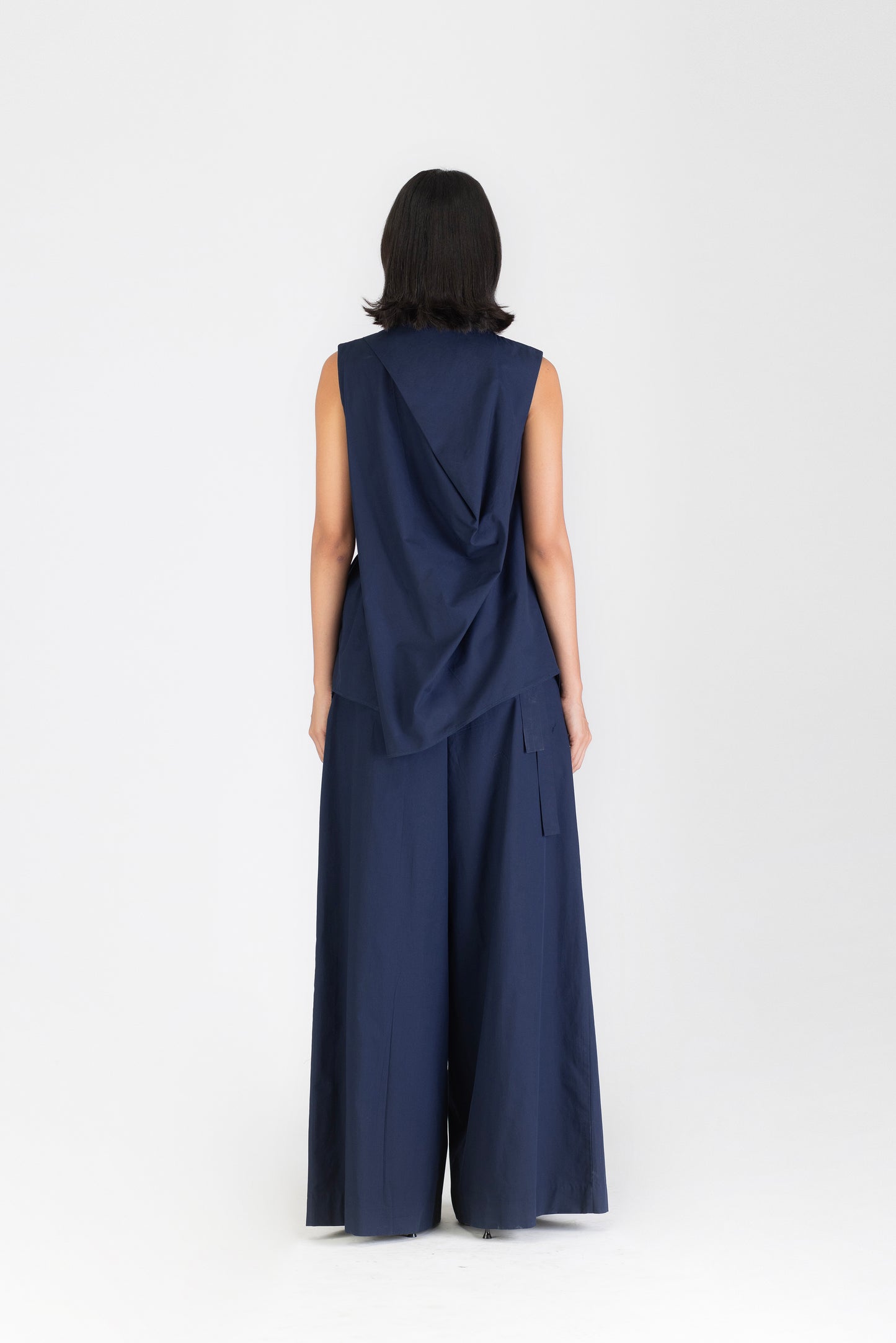 Draped Sleeveless Top