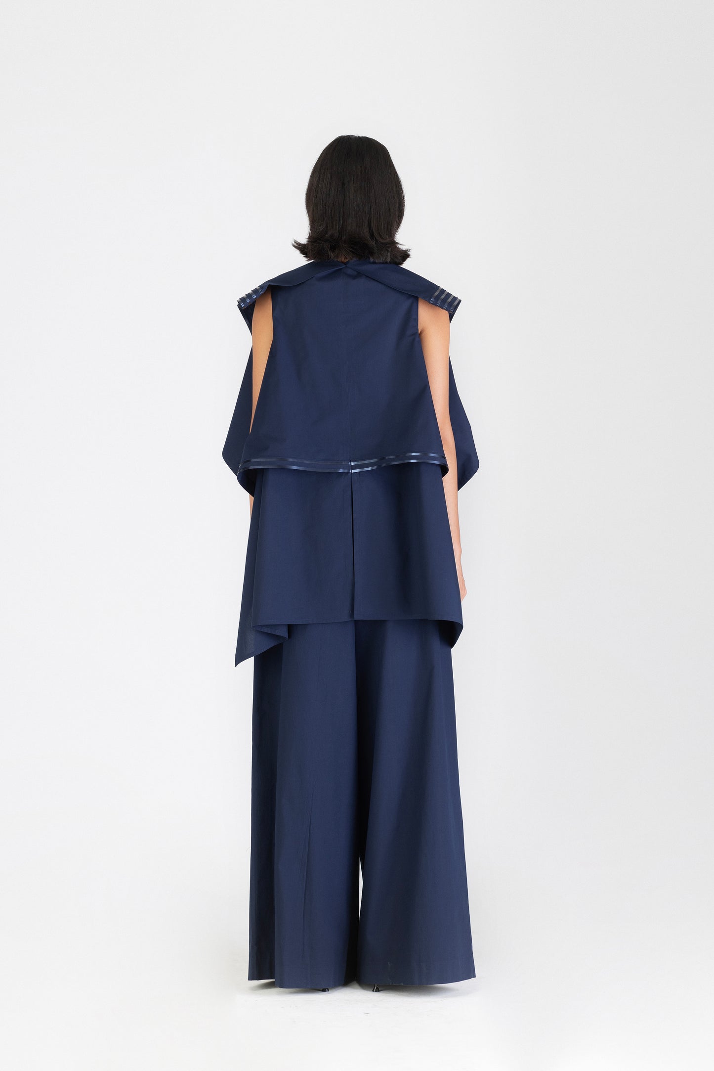 Metallic Draped Overlay
