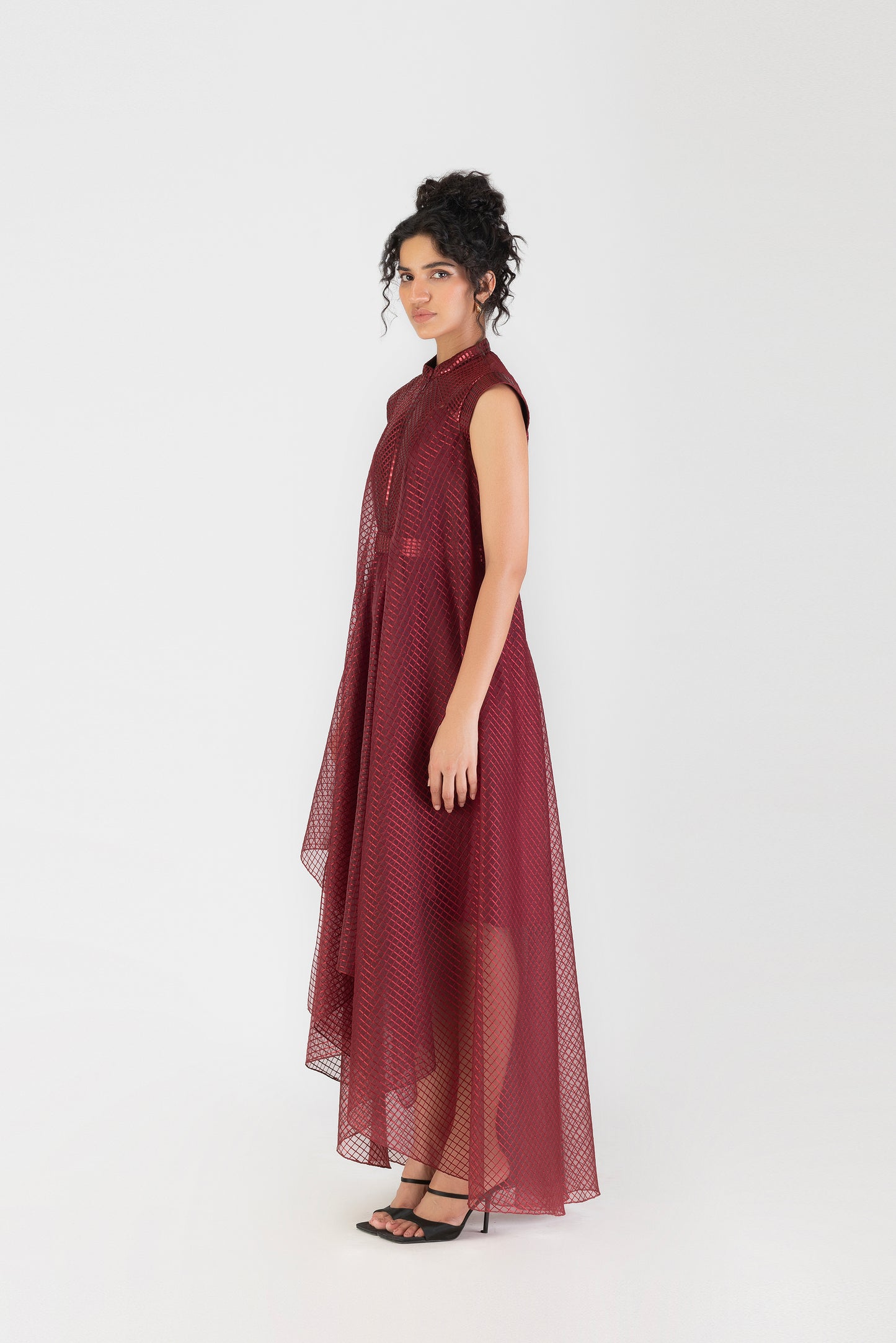 Metallic Paneled Dress