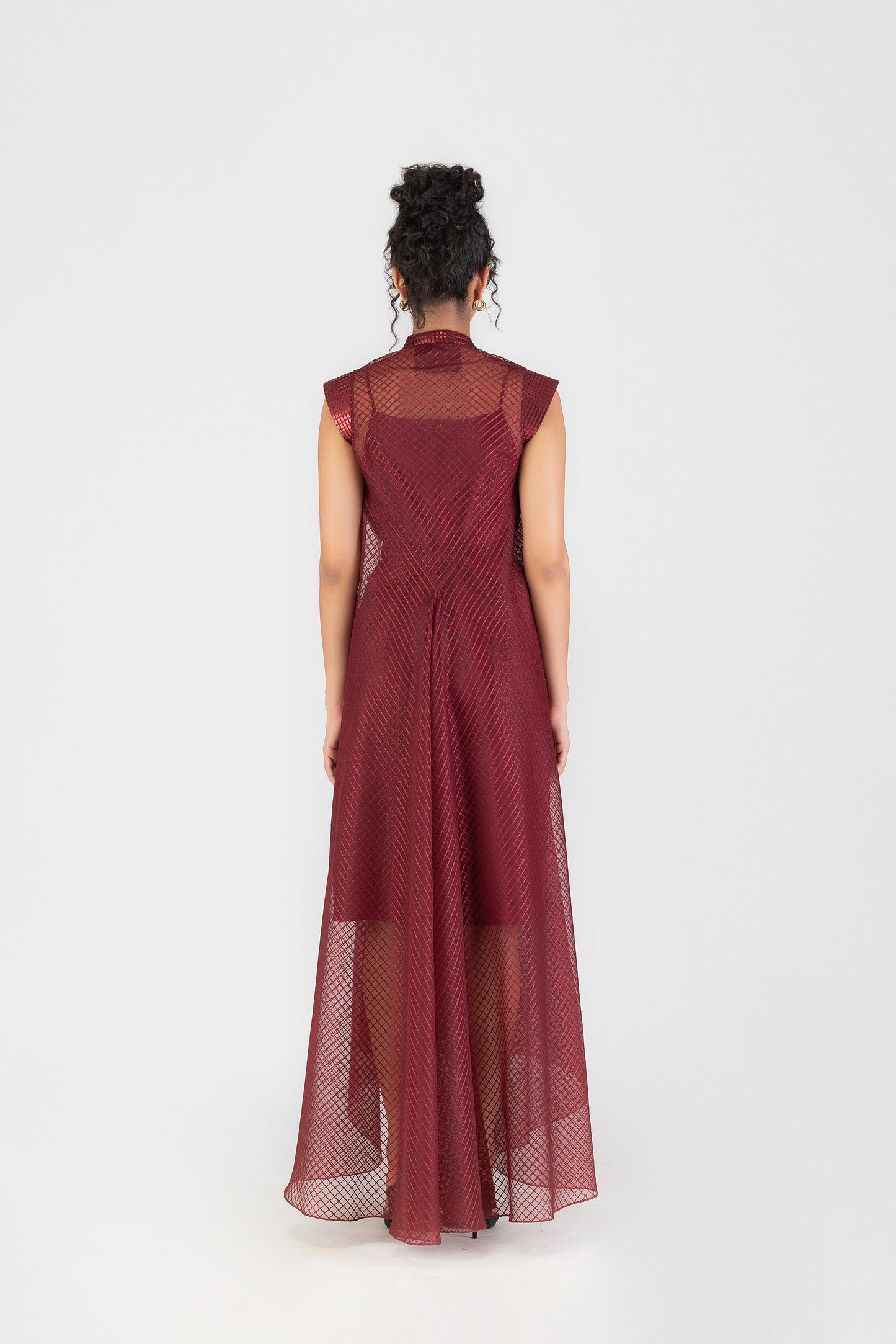 Metallic Paneled Dress