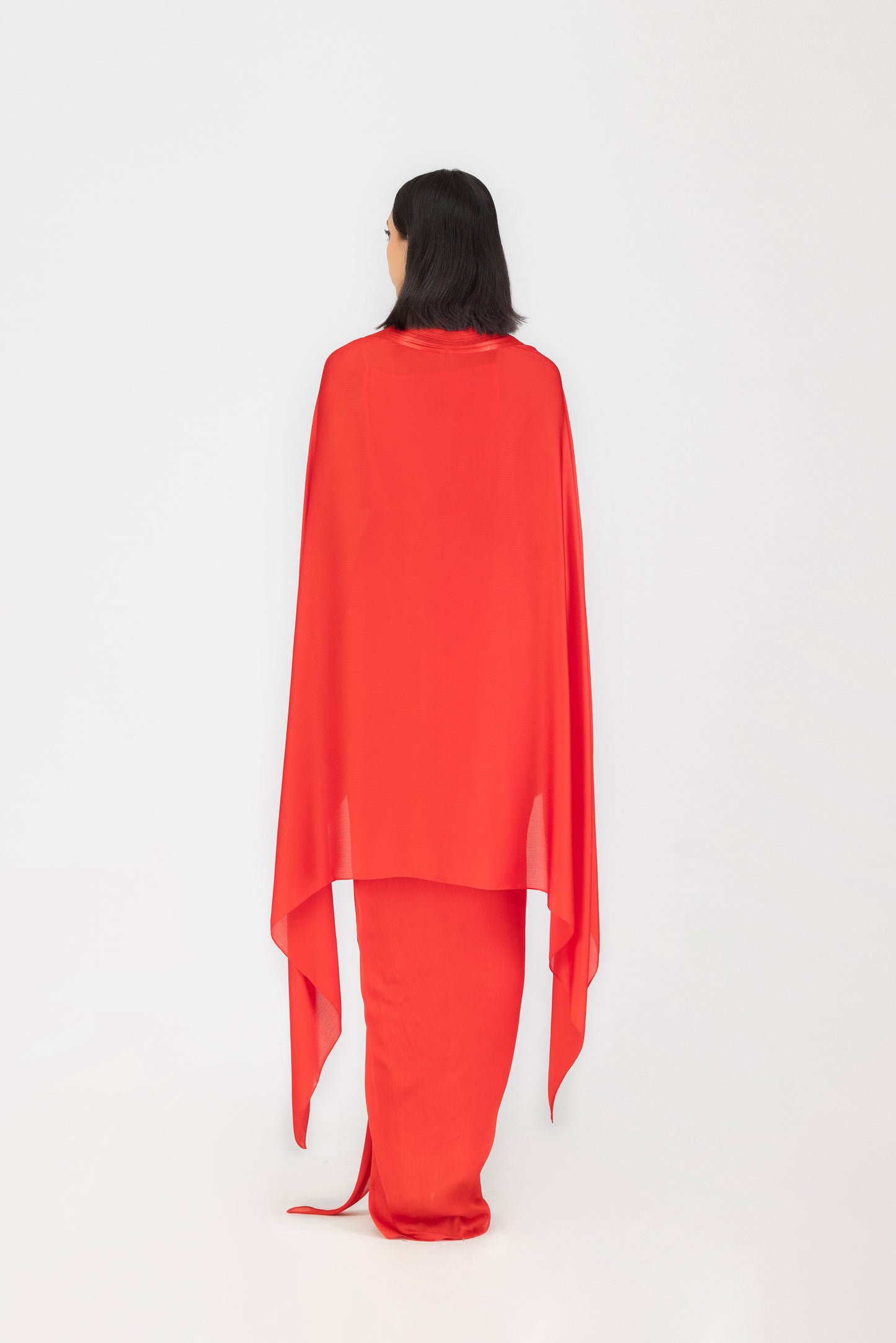 METALLIC STRUCTURED CAPE SET