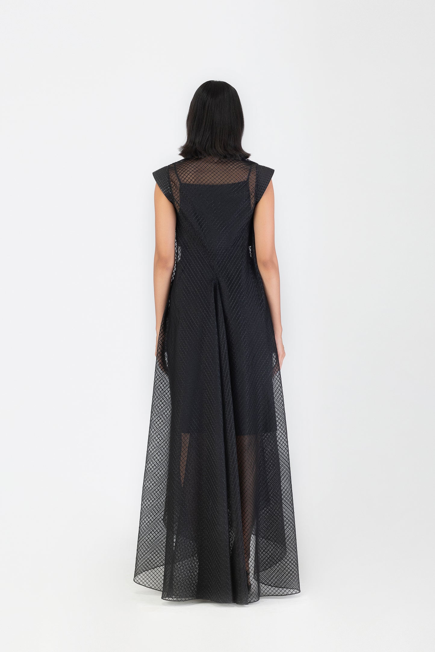 Metallic Paneled Dress