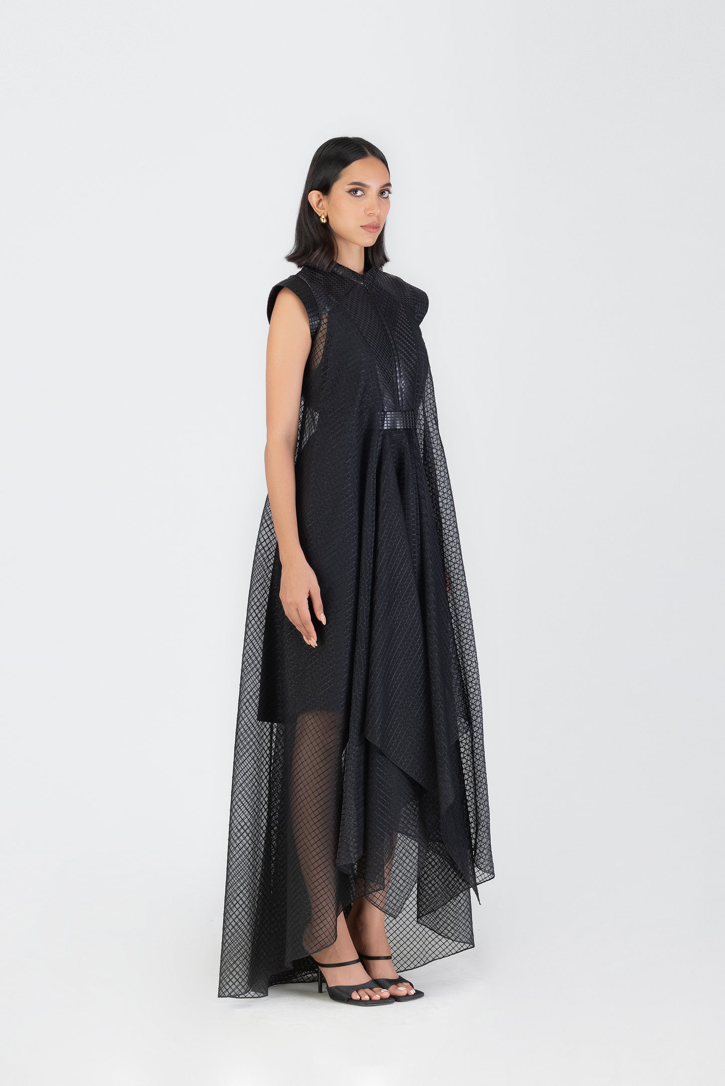 Metallic Paneled Dress