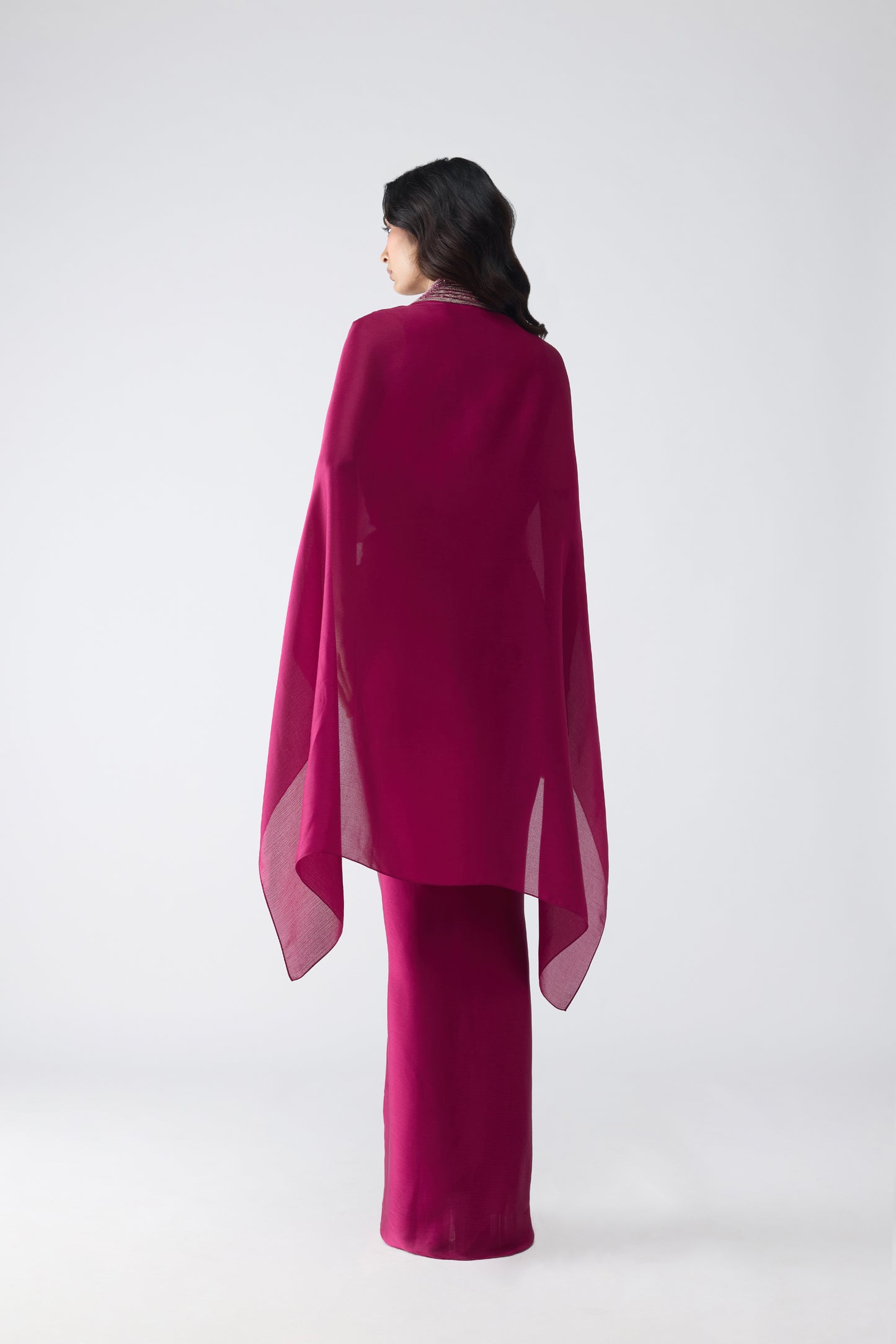 Structured Banarsi Cape Set