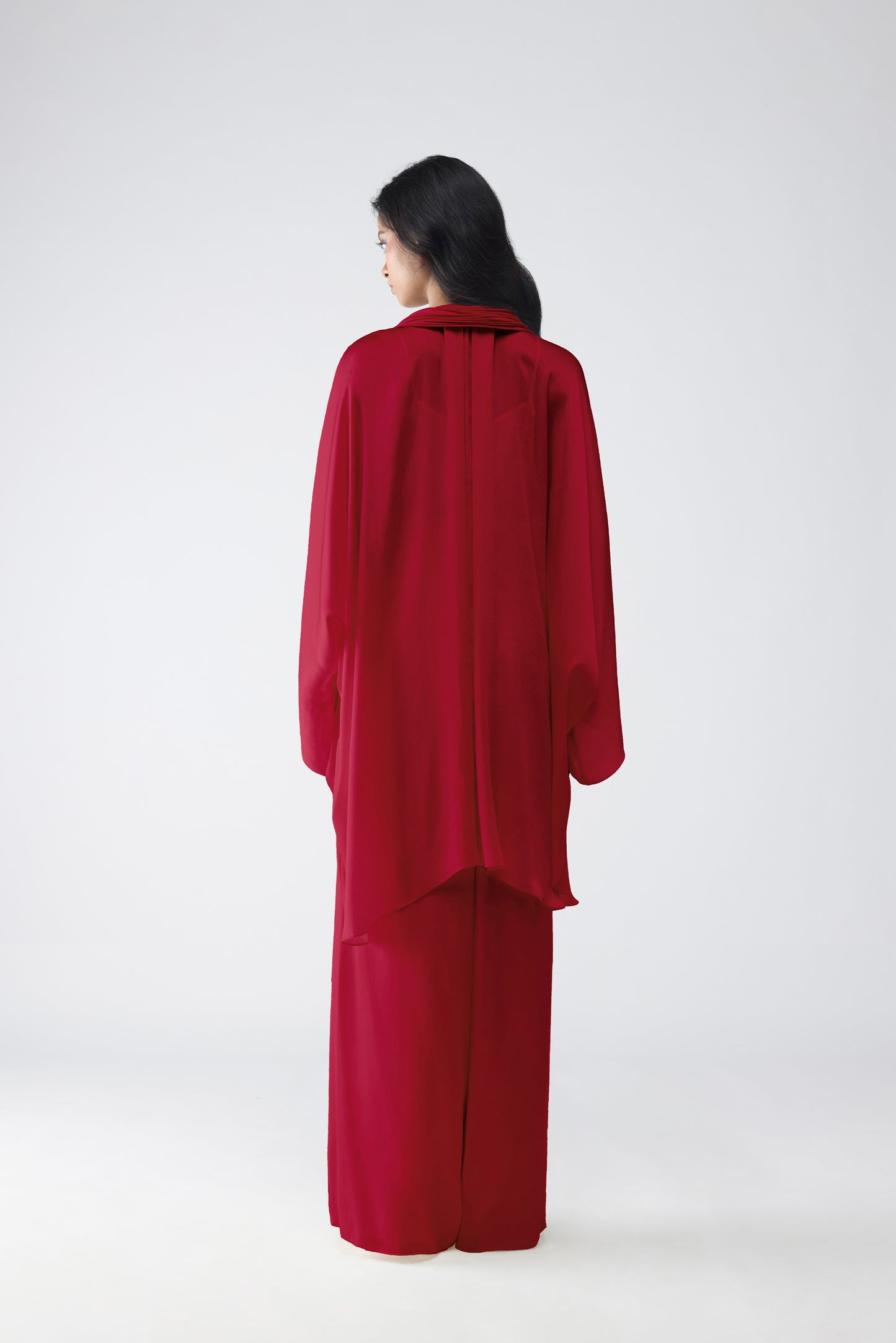 Micro Pleated Cape Set