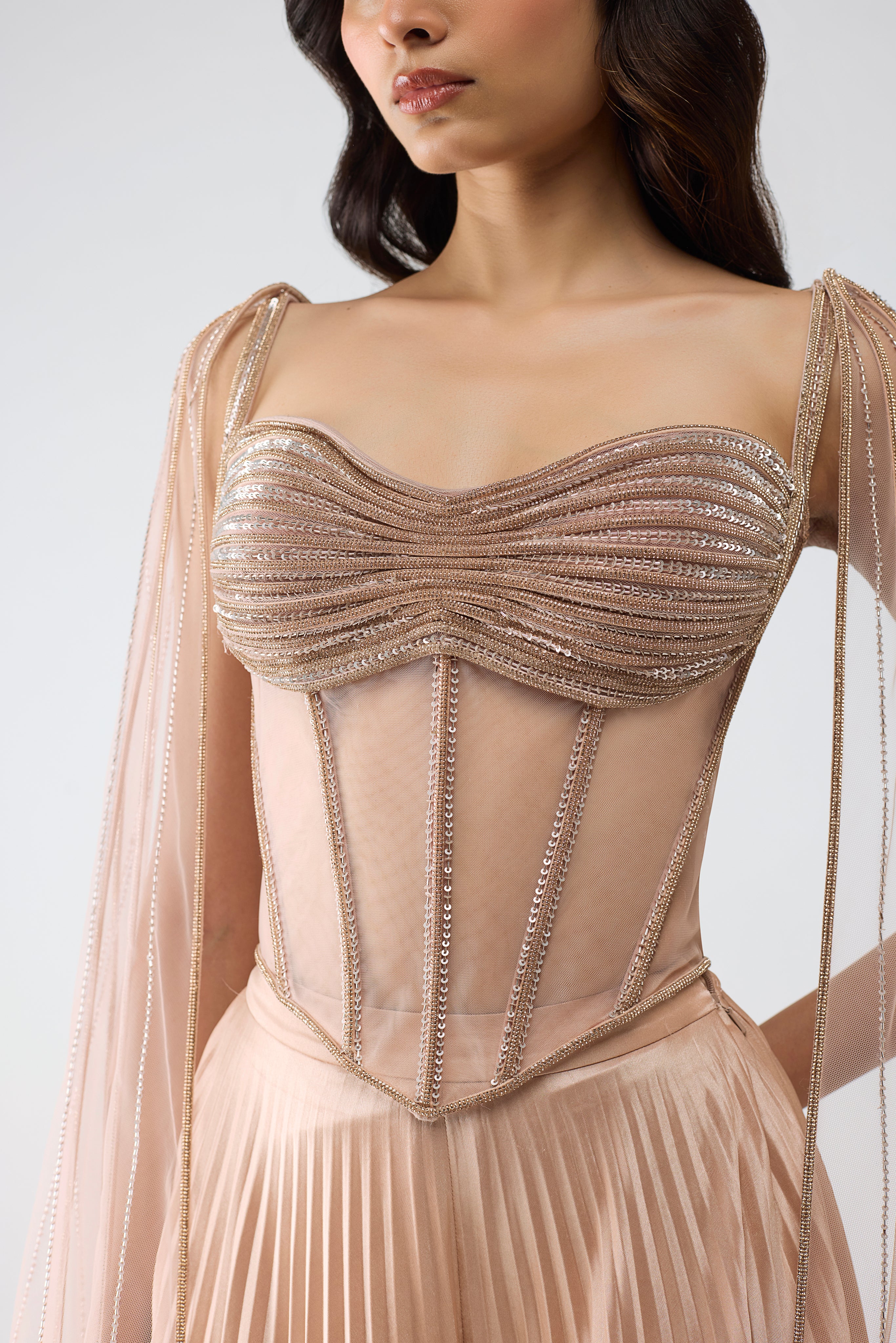 Crystalvein Corset With Wings And Pants