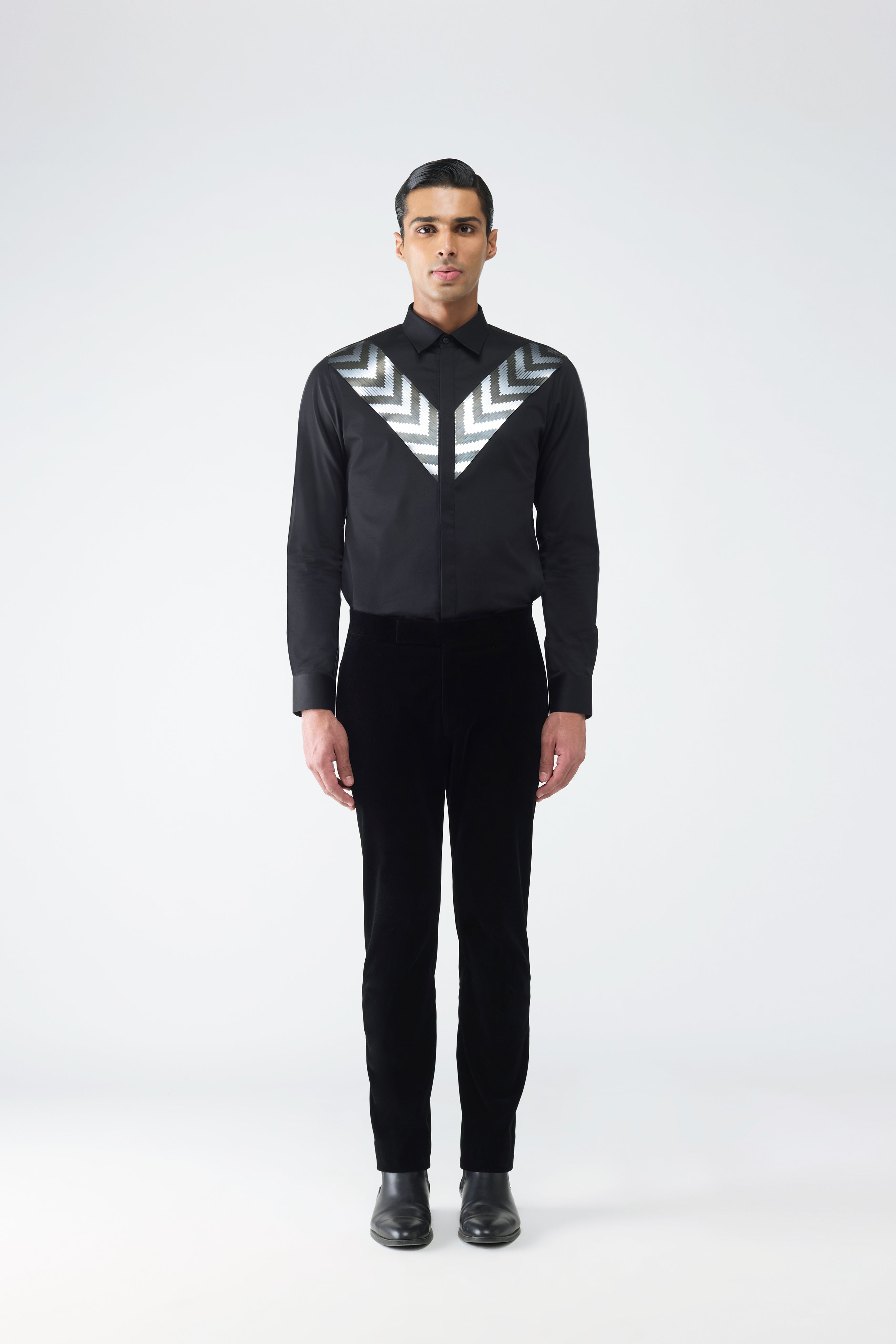 Metallic Chevron Shirt