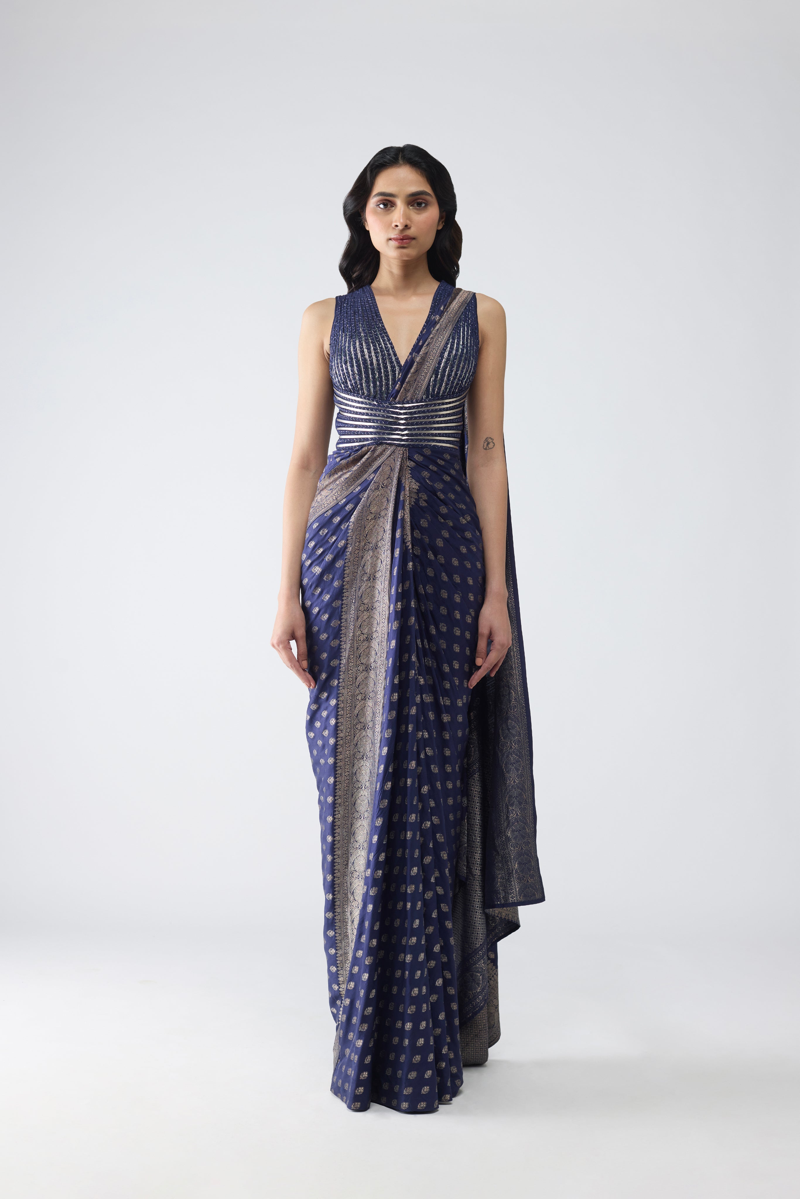 Vintage Banarsi Draped Saree