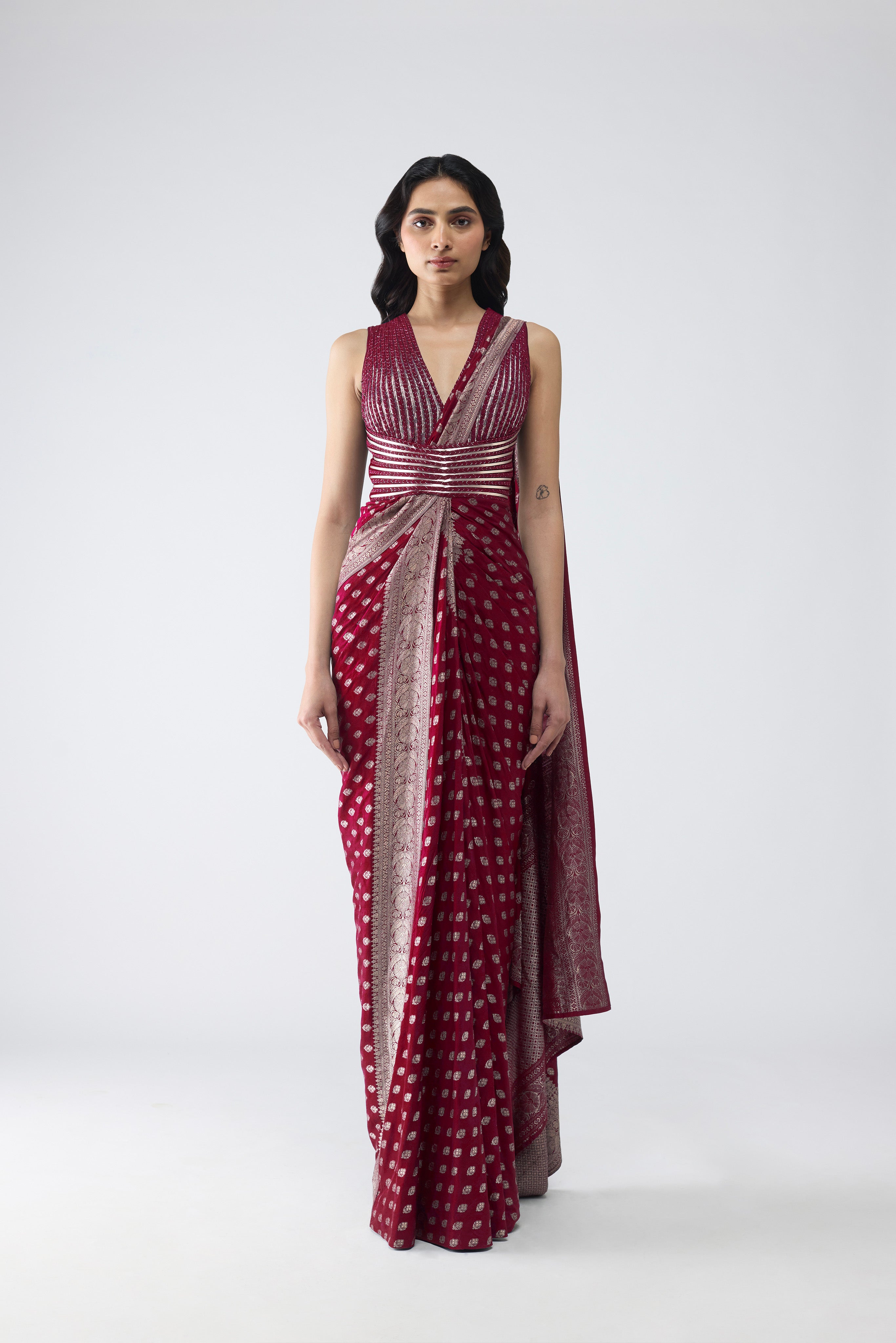 Vintage Banarsi Draped Saree