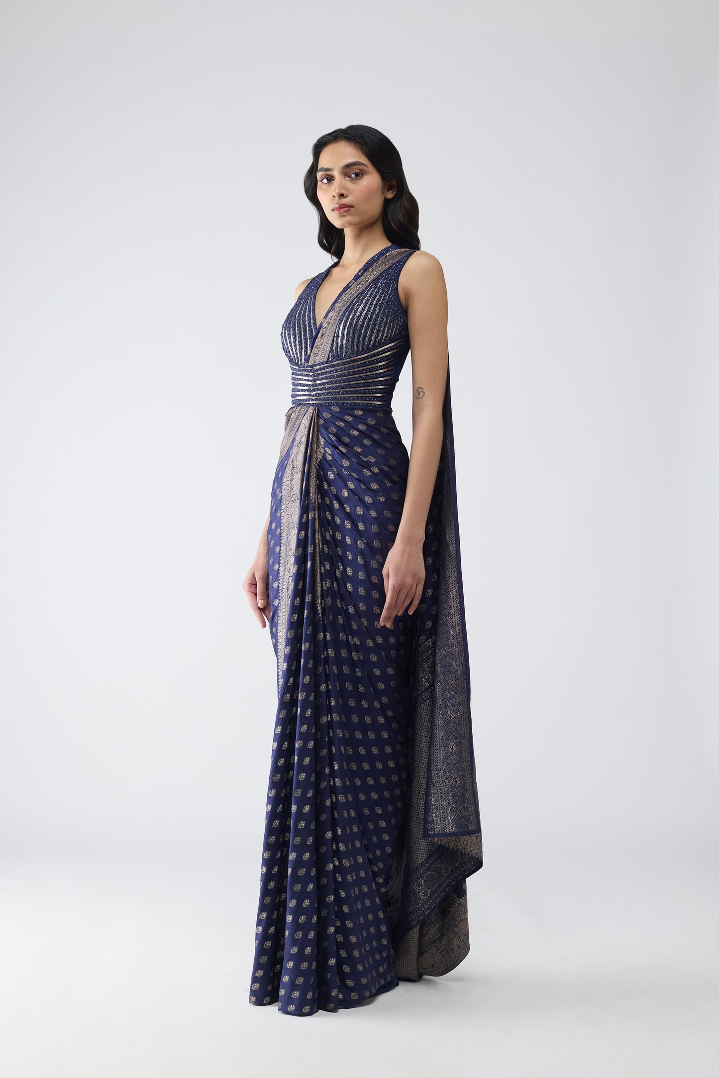Vintage Banarsi Draped Saree